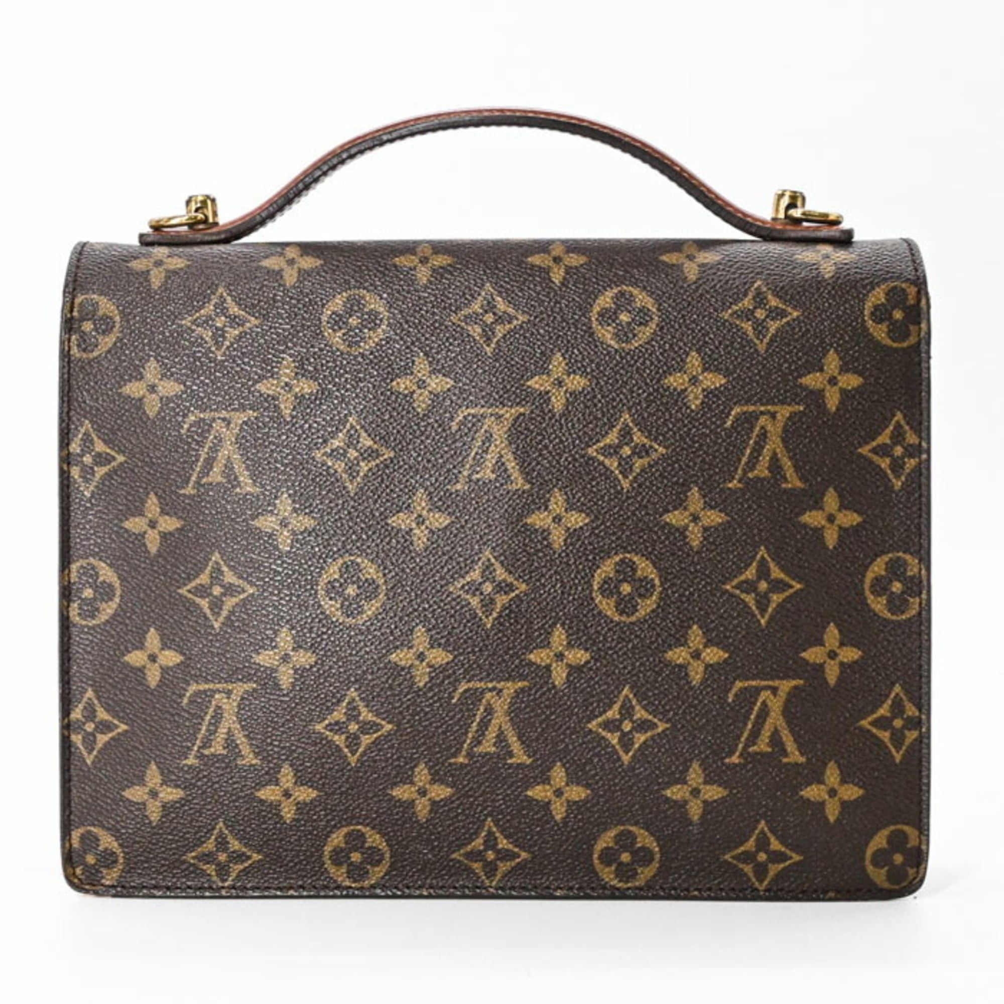 Louis Vuitton LOUIS VUITTON Monceau 26 Handbag Monogram Canvas Brown M51187 Size ONE SIZE - 2 Thumbnail