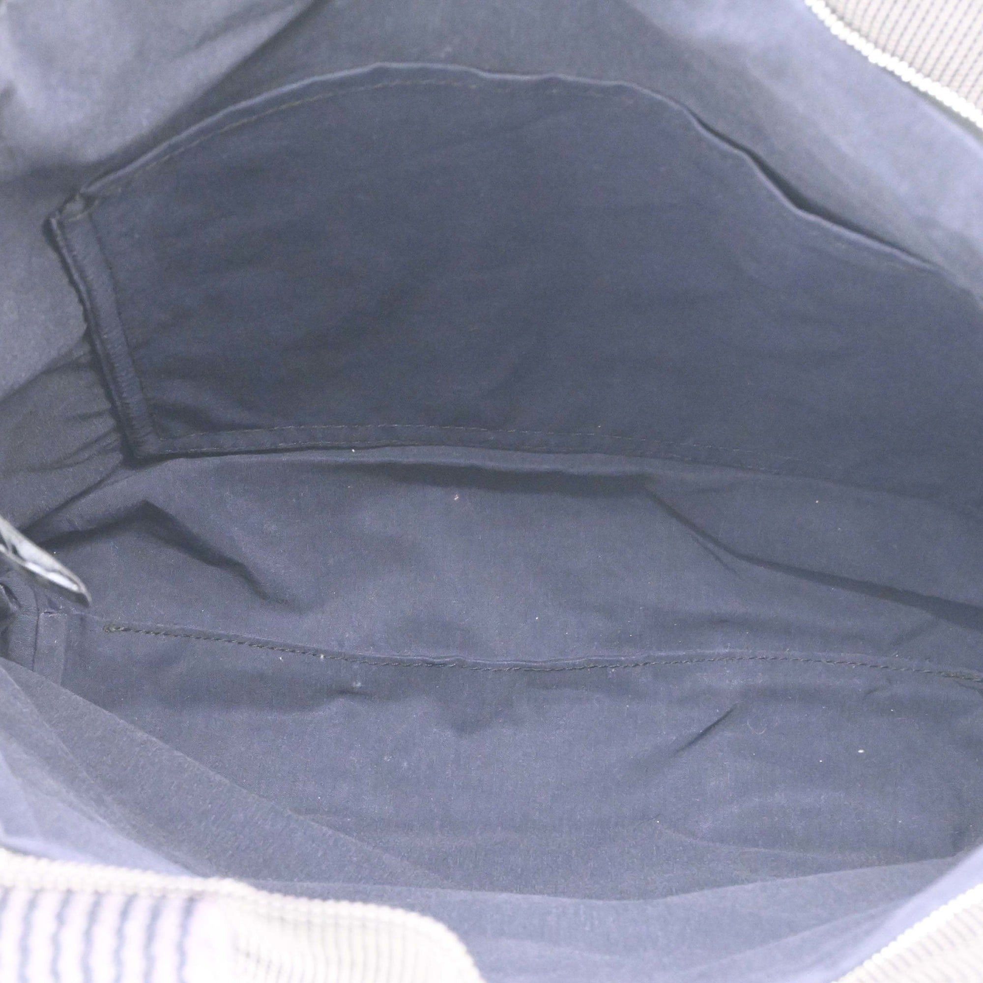Hermes HERMES Airline Cabas Tote Bag Handbag Canvas Gray Size ONE SIZE - 8 Thumbnail