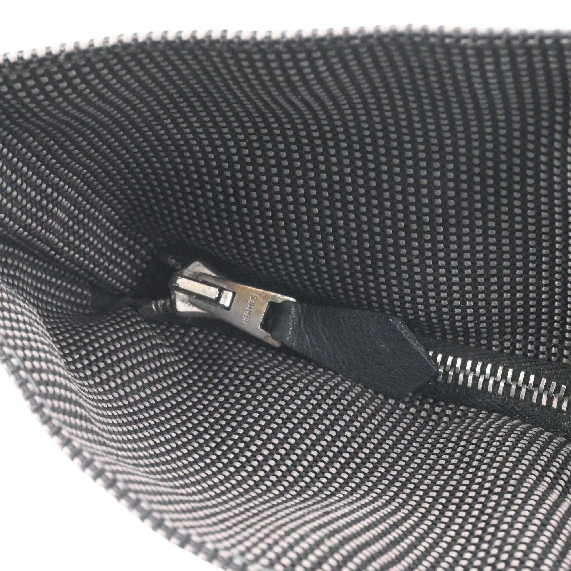 Hermes HERMES Airline Cabas Tote Bag Handbag Canvas Gray Size ONE SIZE - 11 Thumbnail