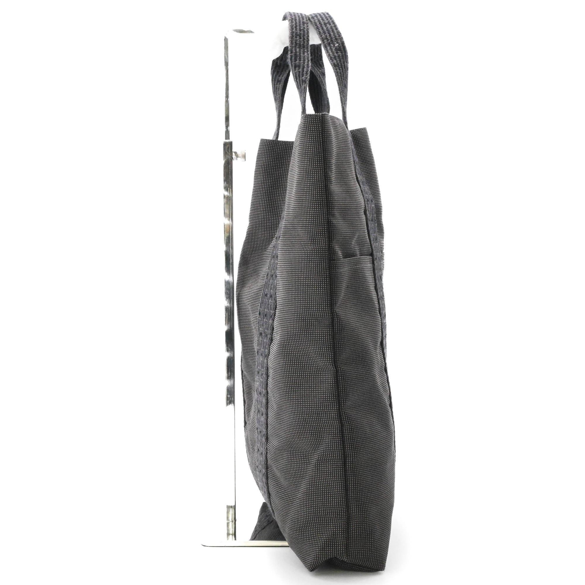 Hermes HERMES Airline Cabas Tote Bag Handbag Canvas Gray Size ONE SIZE - 4 Thumbnail