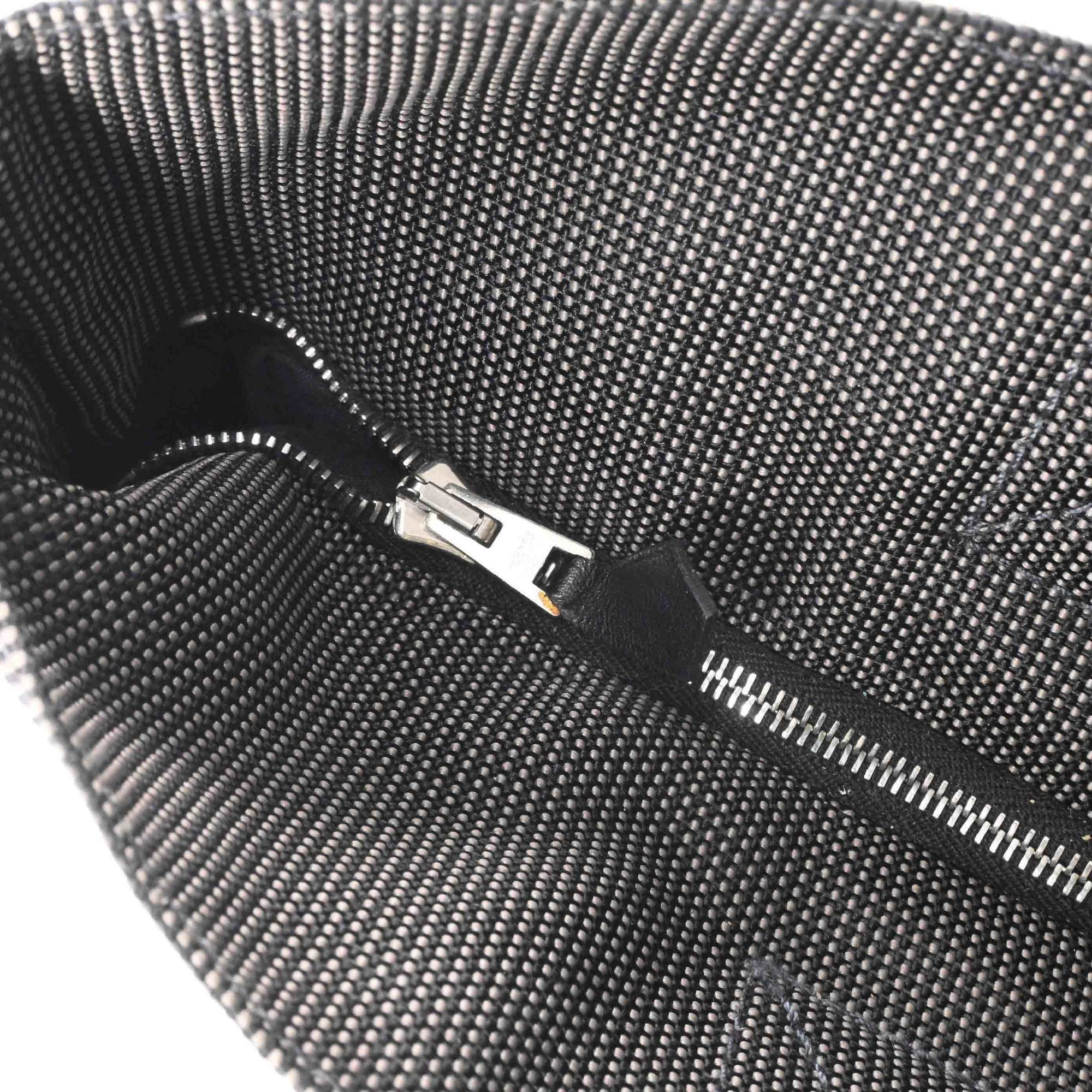 Hermes HERMES Airline Cabas Tote Bag Handbag Canvas Gray Size ONE SIZE - 11 Thumbnail
