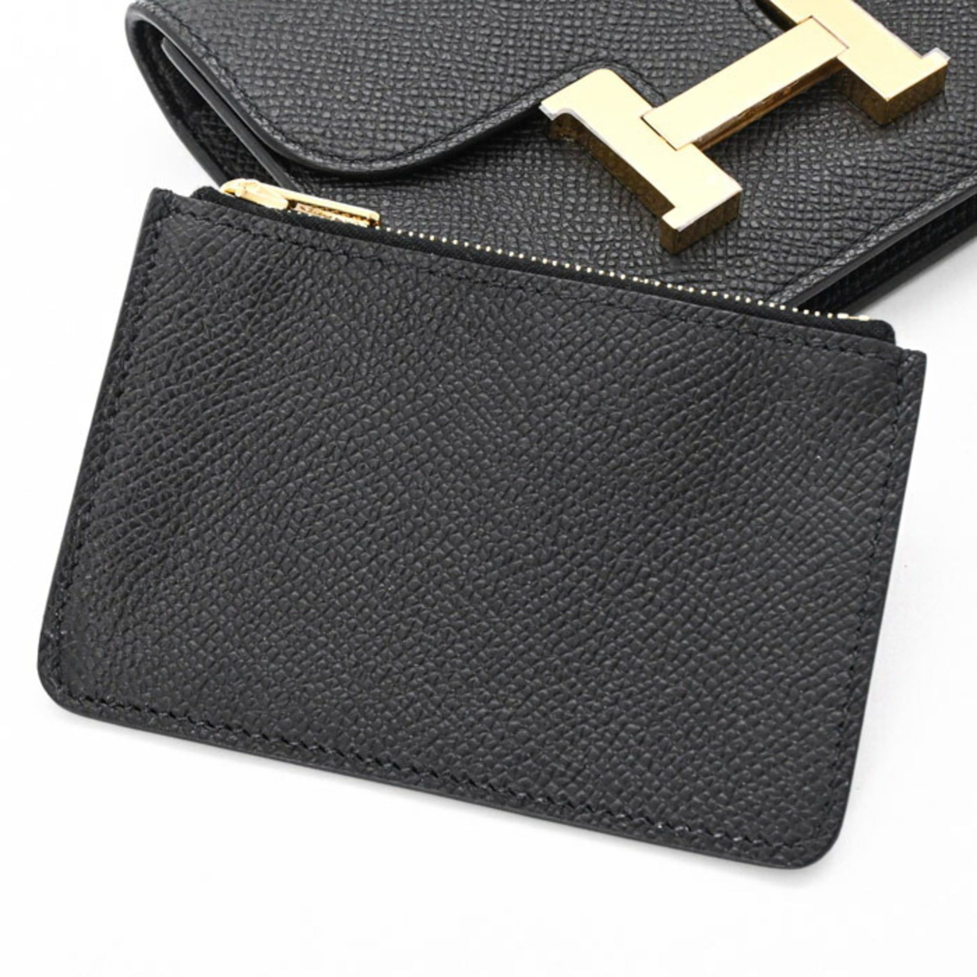 Hermes HERMES Constance Epsom Compact Wallet Black #W Size ONE SIZE - 15 Thumbnail