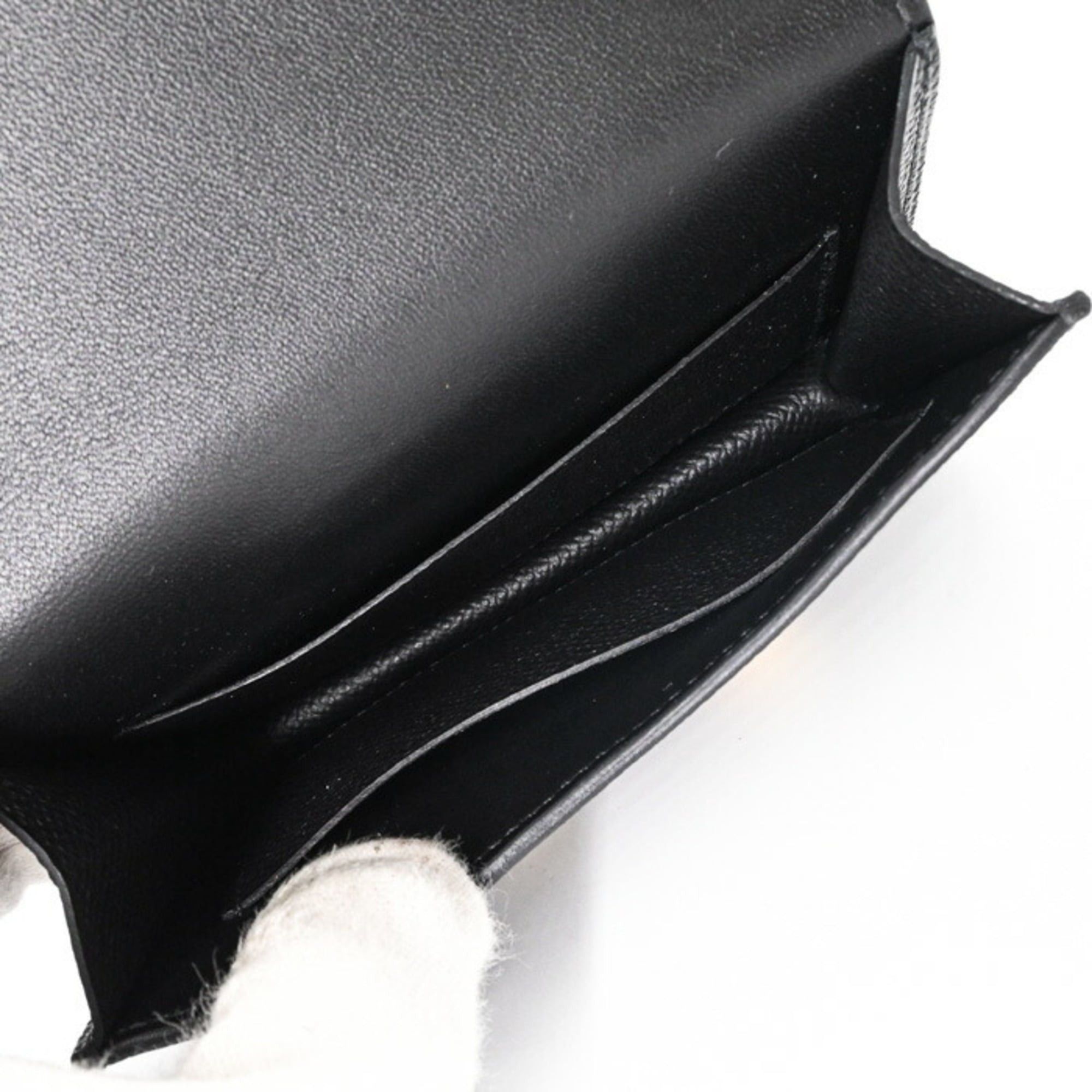 Hermes HERMES Constance Epsom Compact Wallet Black #W Size ONE SIZE - 12 Thumbnail