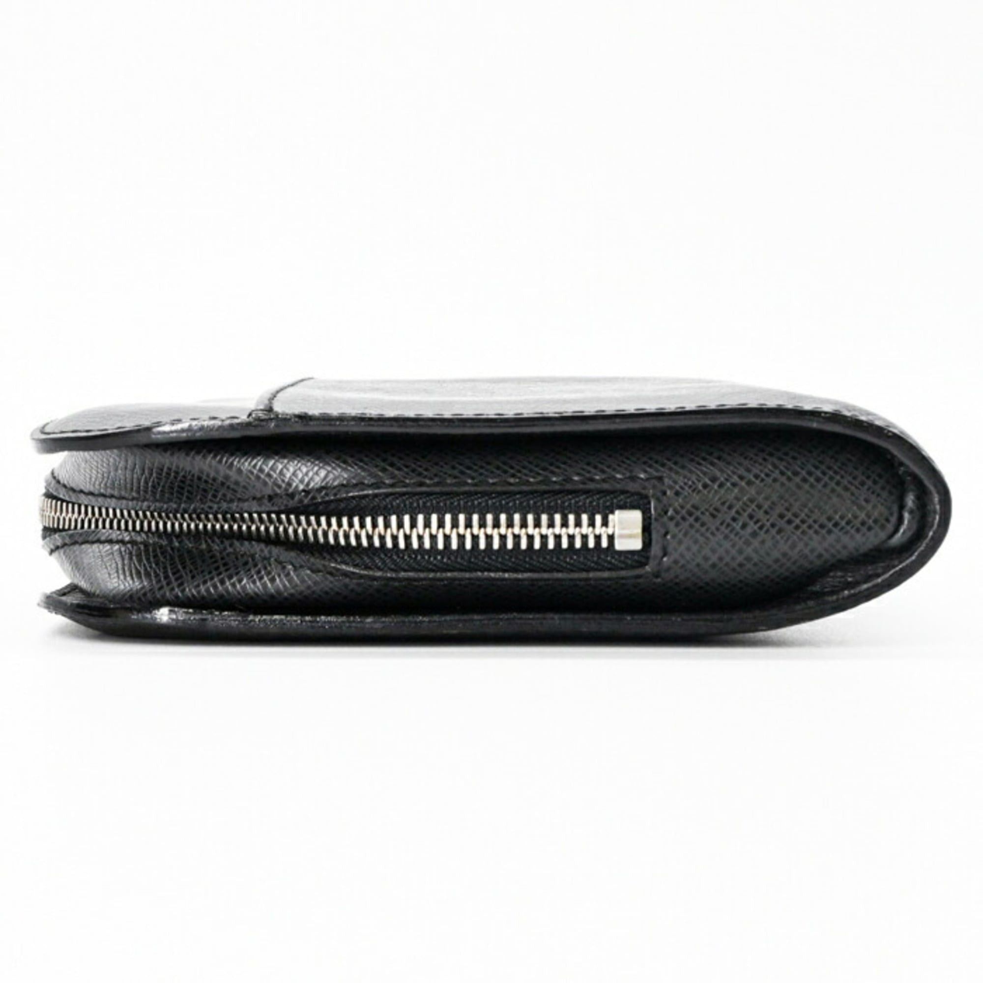 Louis Vuitton LOUIS VUITTON Taiga Baikal Leather Clutch Bag, Ardoise M30182 Size ONE SIZE - 4 Thumbnail