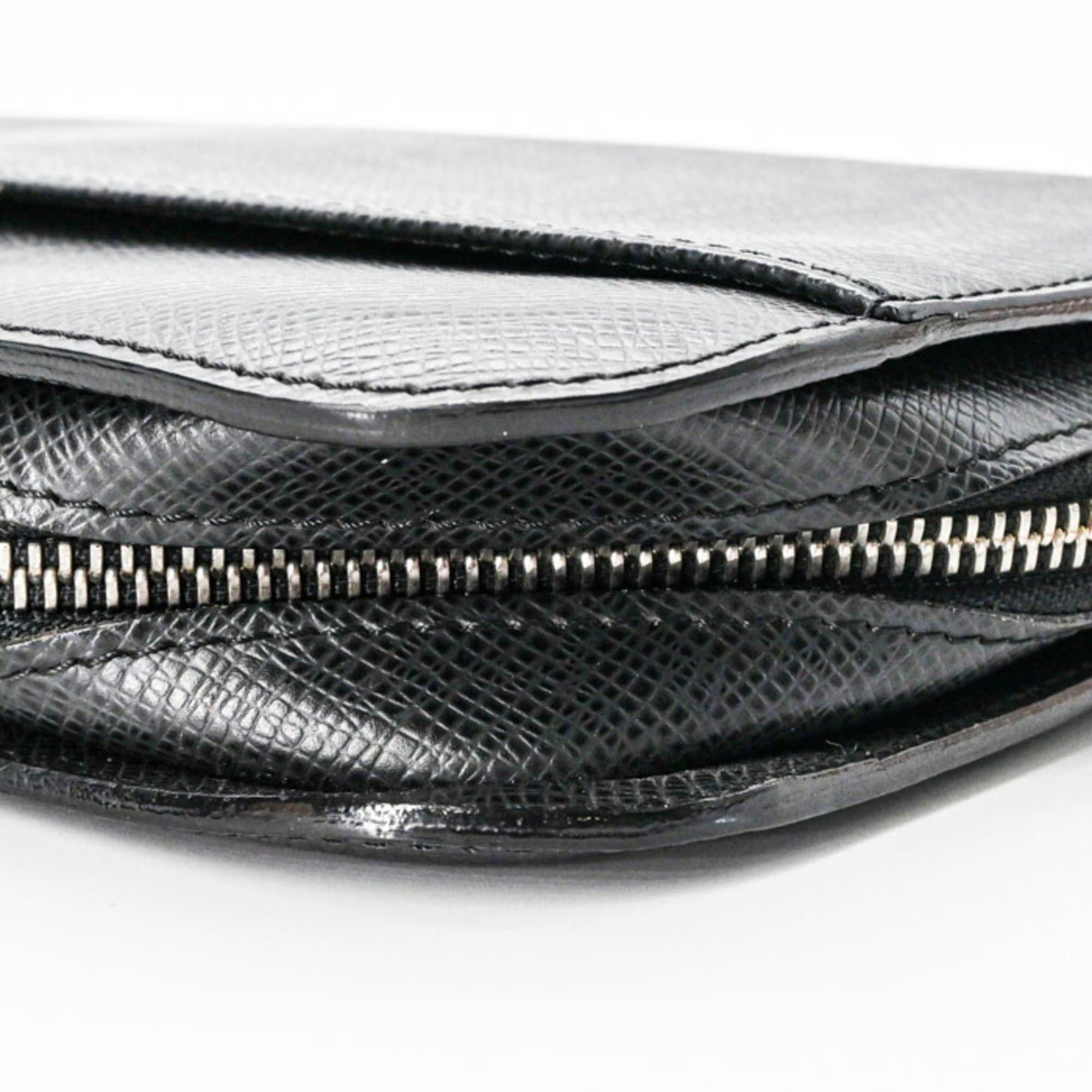 Louis Vuitton LOUIS VUITTON Taiga Baikal Leather Clutch Bag, Ardoise M30182 Size ONE SIZE - 7 Thumbnail
