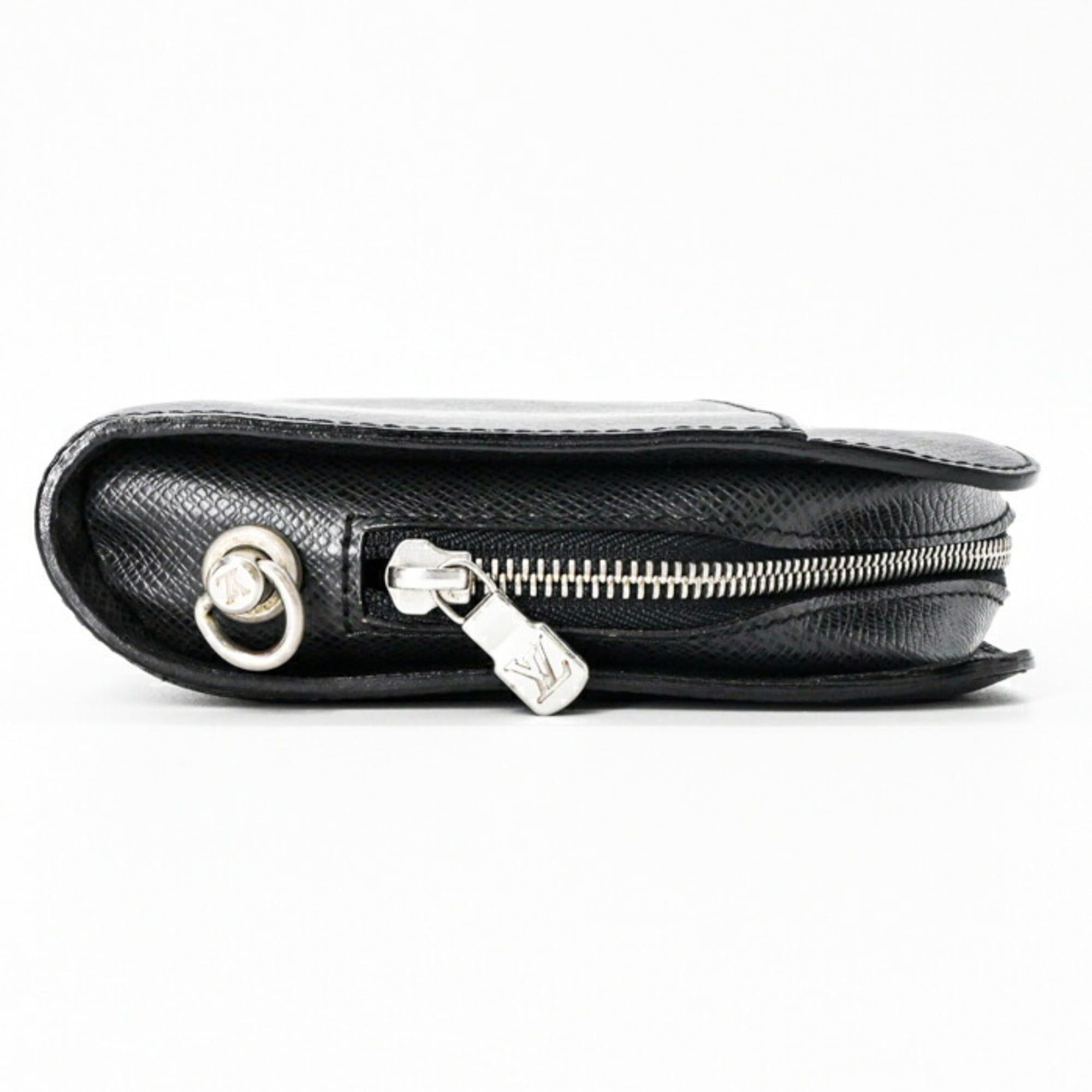 Louis Vuitton LOUIS VUITTON Taiga Baikal Leather Clutch Bag, Ardoise M30182 Size ONE SIZE - 3 Thumbnail