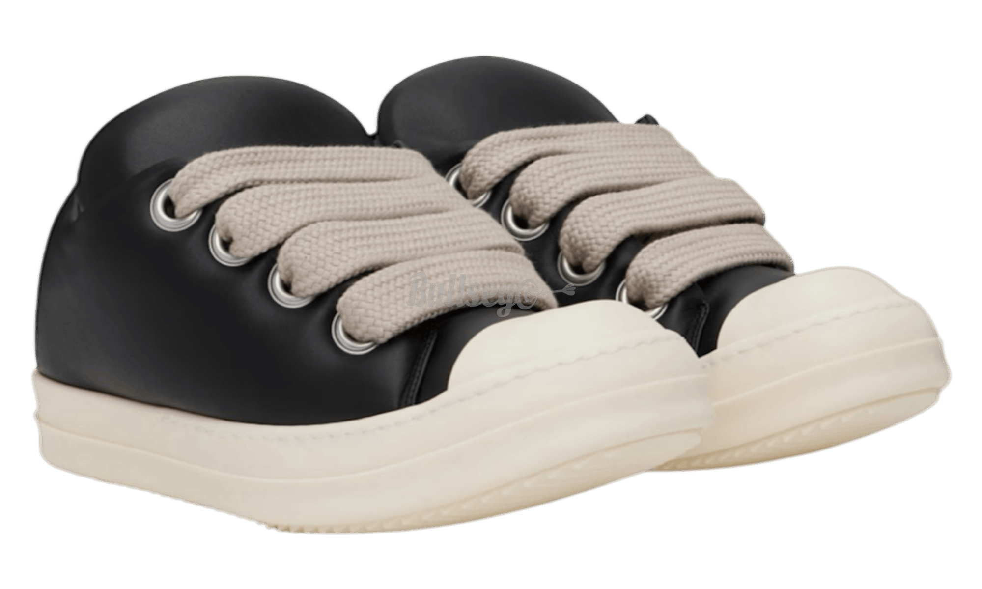 Rick Owens SS25 Hollywood Jumbolaced Black/Milk Low Sneakers Size US 15 / EU 48 - 3 Thumbnail