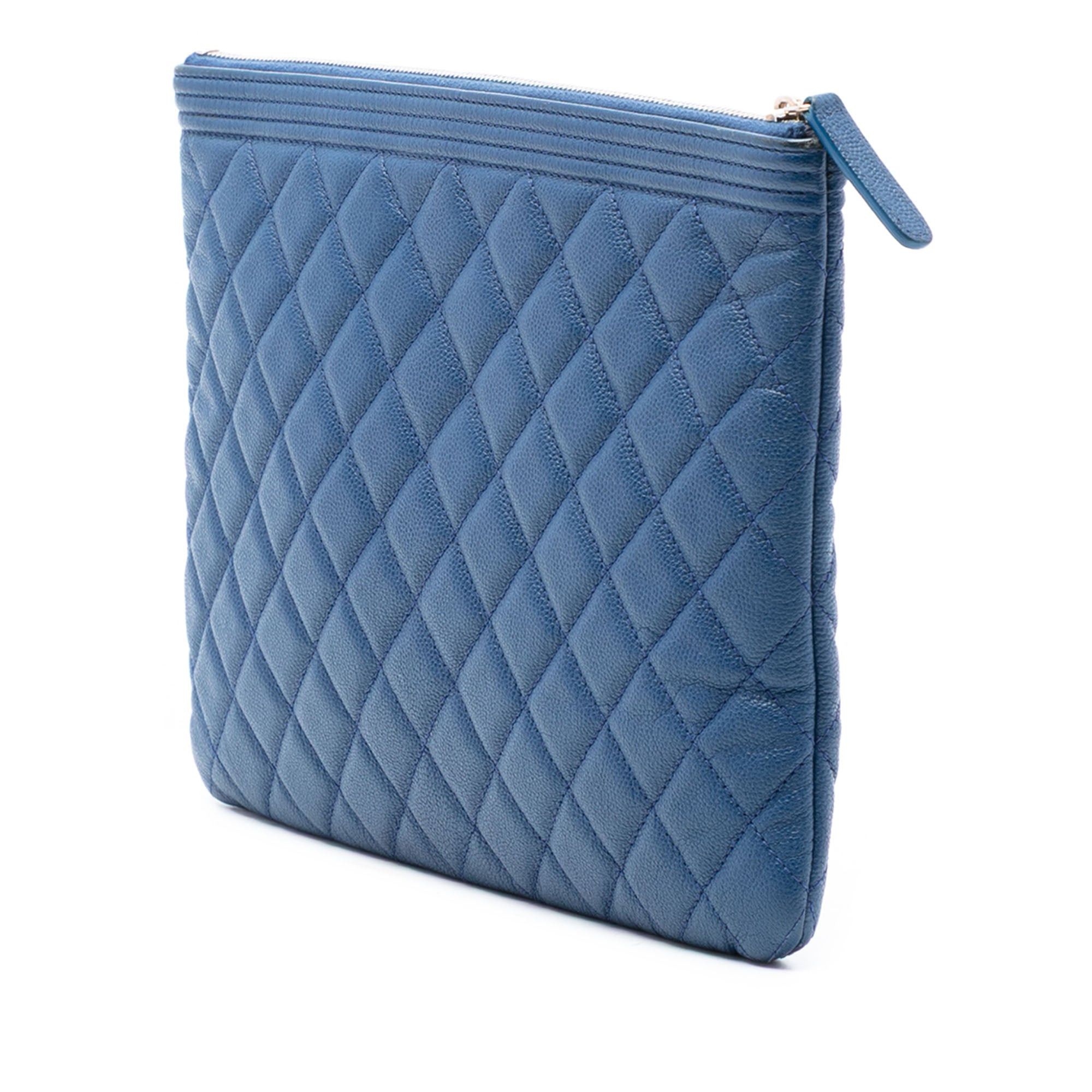 Chanel Medium Quilted Caviar Boy O Case Clutch Size ONE SIZE - 2 Thumbnail