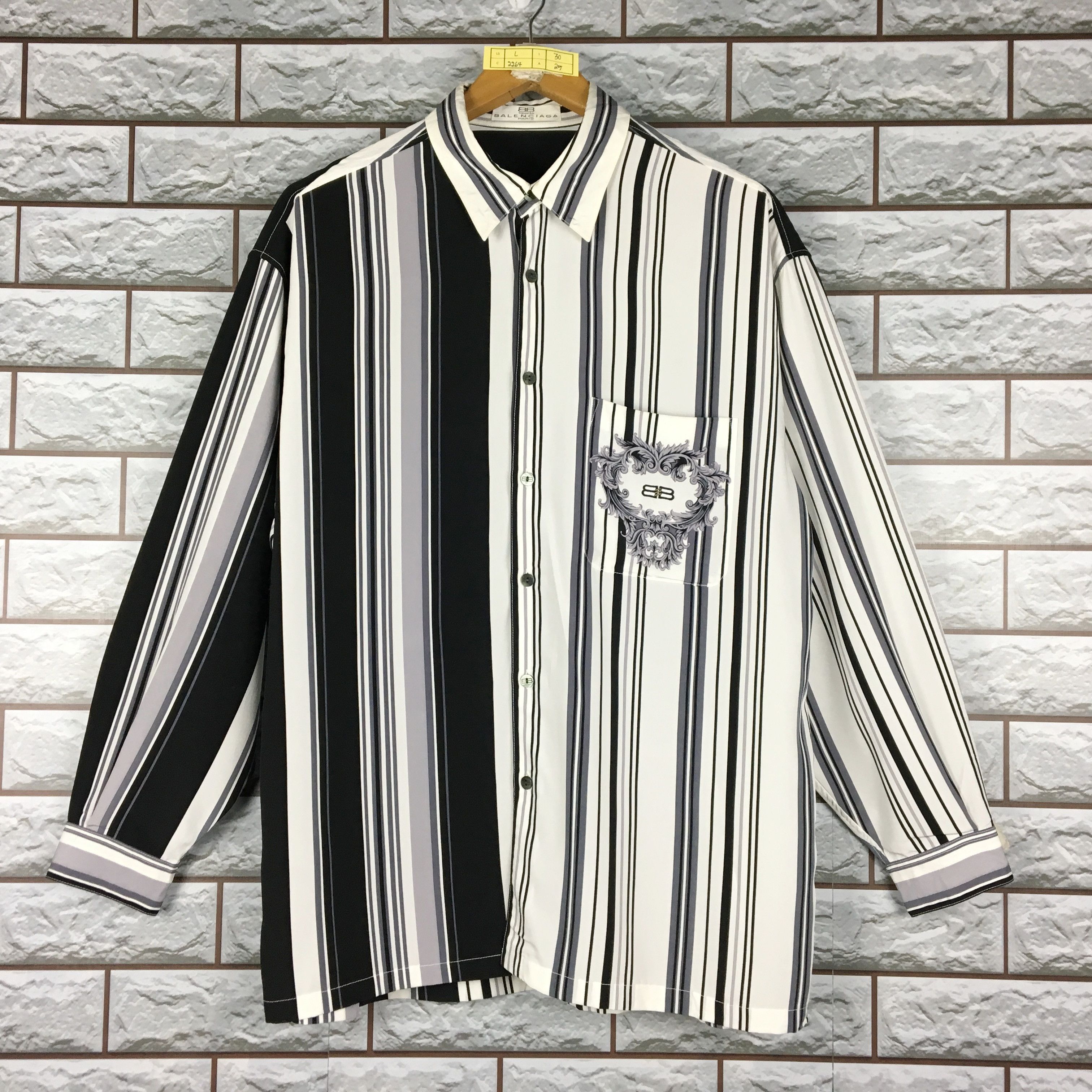 BALENCIAGA Sport Shirt Vintage Balenciaga Oxfords Buttondown Shirt Size L
