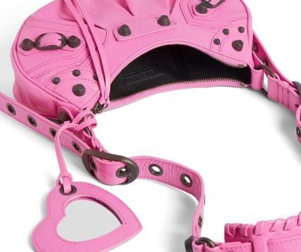 Balenciaga le cagole xs shoulder bag in glossy pink arena lambskin leather with brass hardware Size ONE SIZE - 4 Thumbnail
