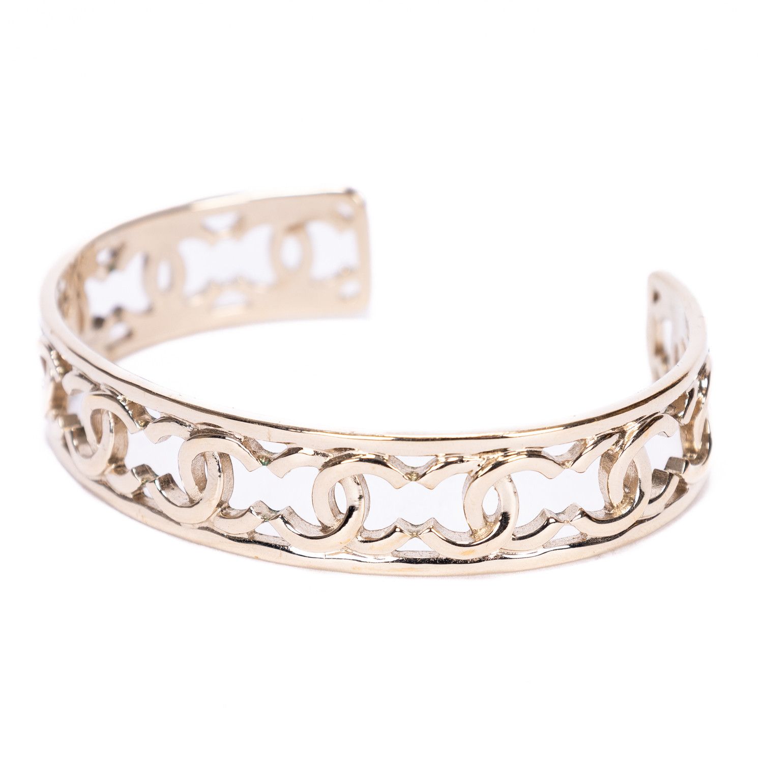 Chanel 2022 Gold Plated CC Cuff Medium Size ONE SIZE - 2 Thumbnail