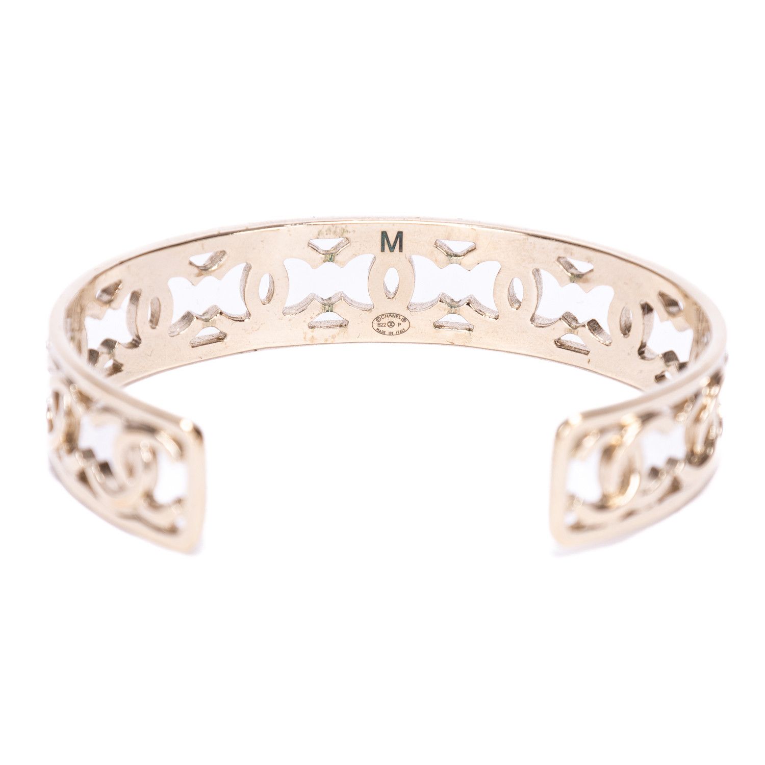 Chanel 2022 Gold Plated CC Cuff Medium Size ONE SIZE - 5 Thumbnail