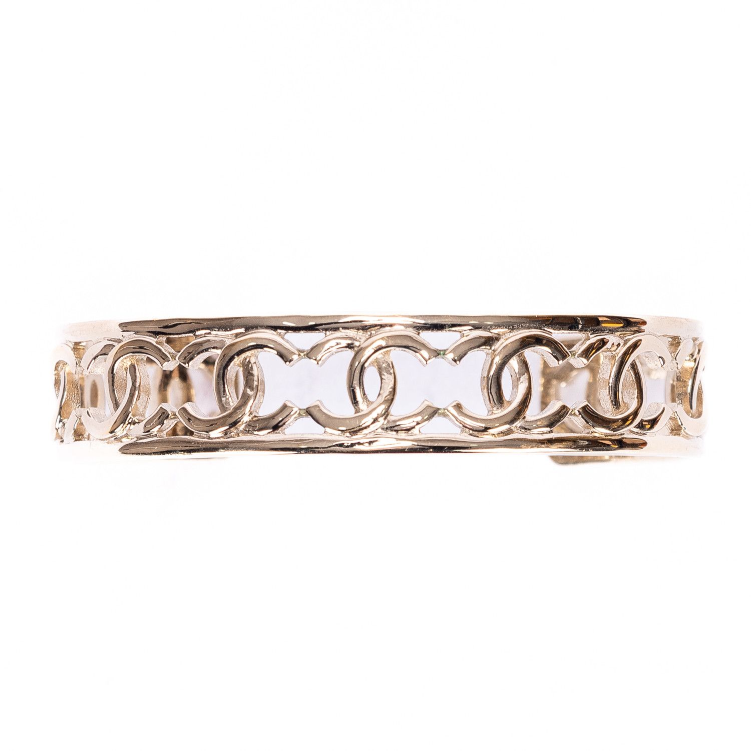 Chanel 2022 Gold Plated CC Cuff Medium Size ONE SIZE - 6 Thumbnail