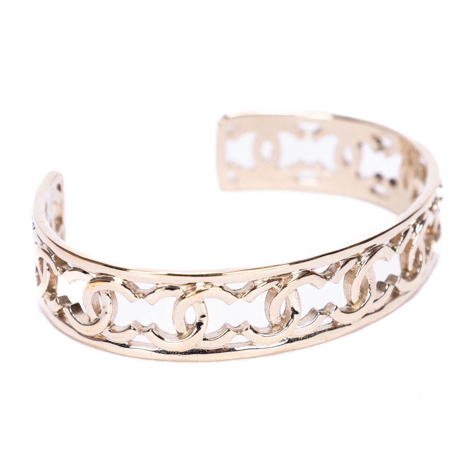 Chanel 2022 Gold Plated CC Cuff Medium Size ONE SIZE - 3 Thumbnail