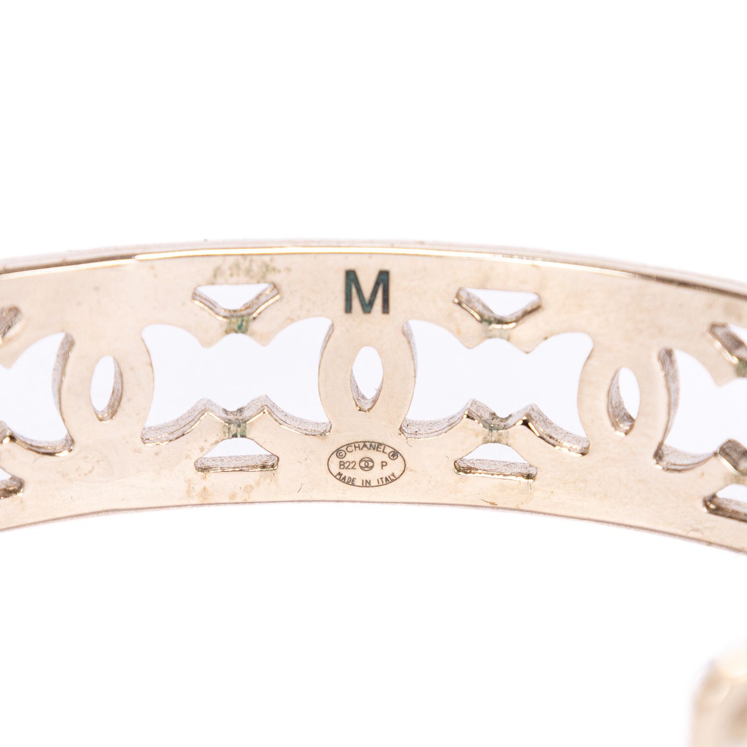 Chanel 2022 Gold Plated CC Cuff Medium Size ONE SIZE - 8 Thumbnail