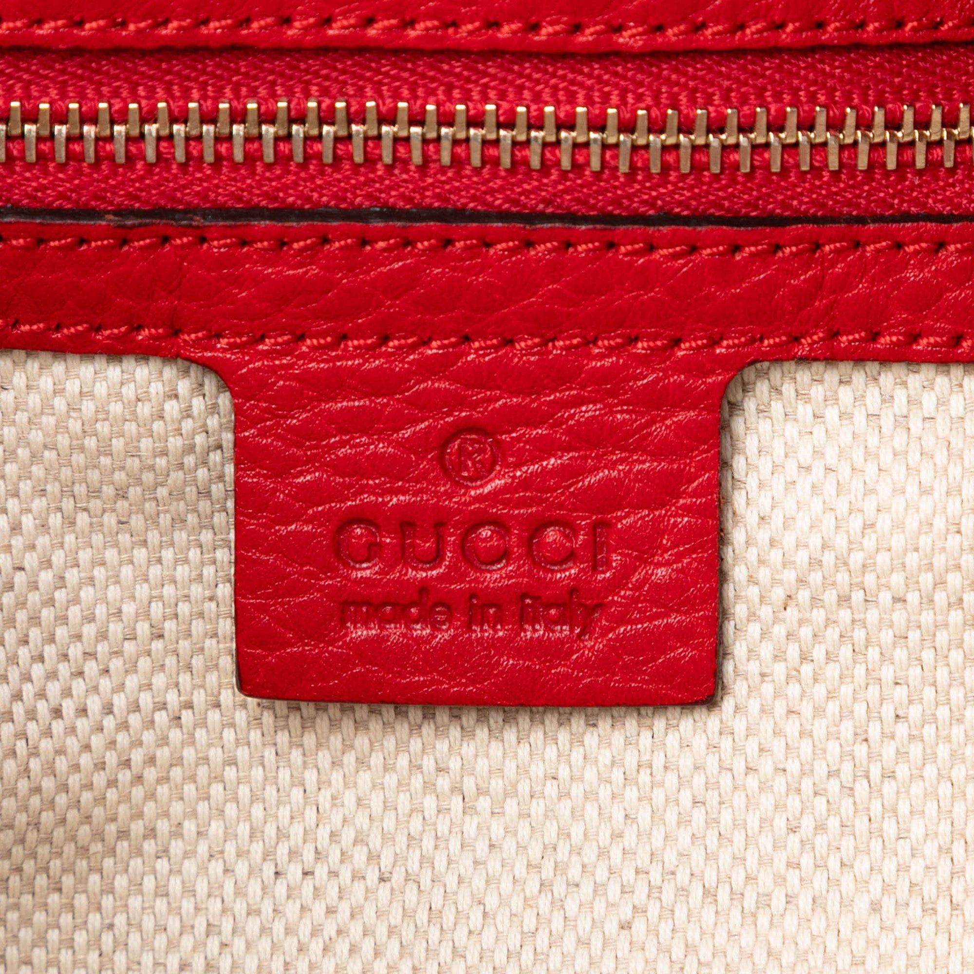 GG Canvas Bamboo Diana Satchel