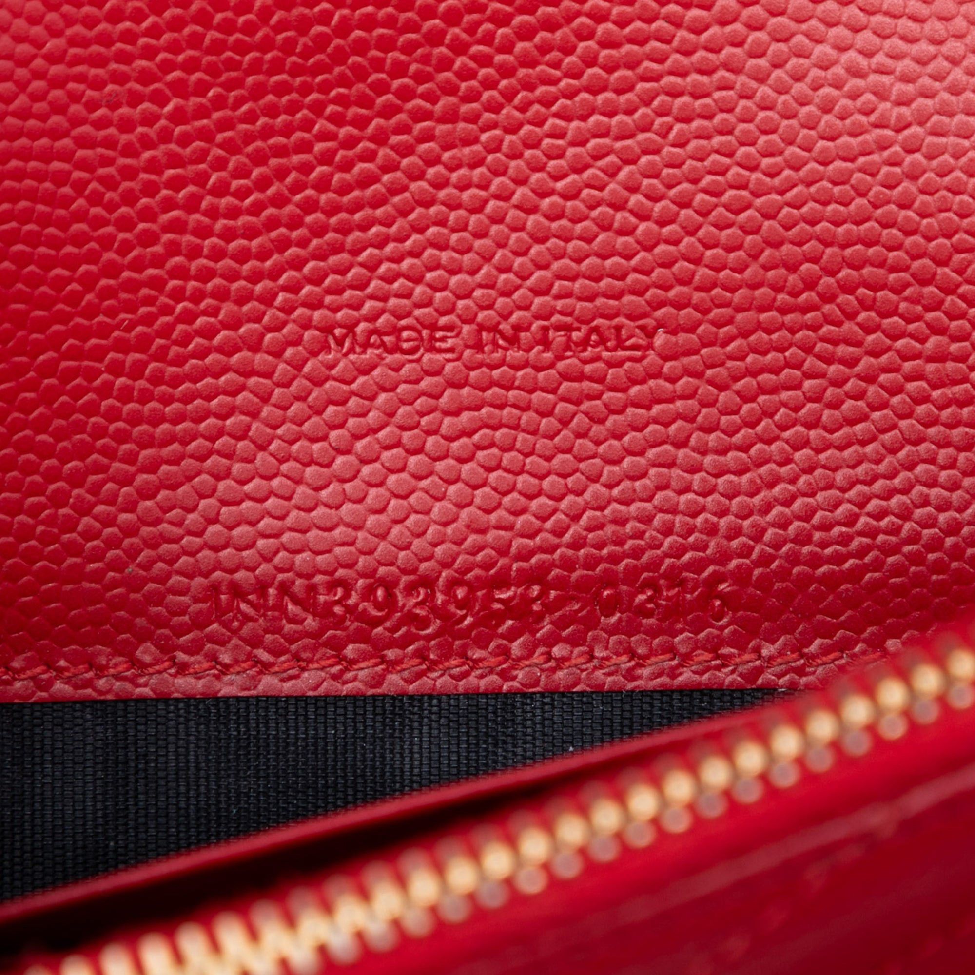 Saint Laurent Paris Grain De Poudre Cassandre Envelope Chain Wallet Size ONE SIZE - 6 Thumbnail