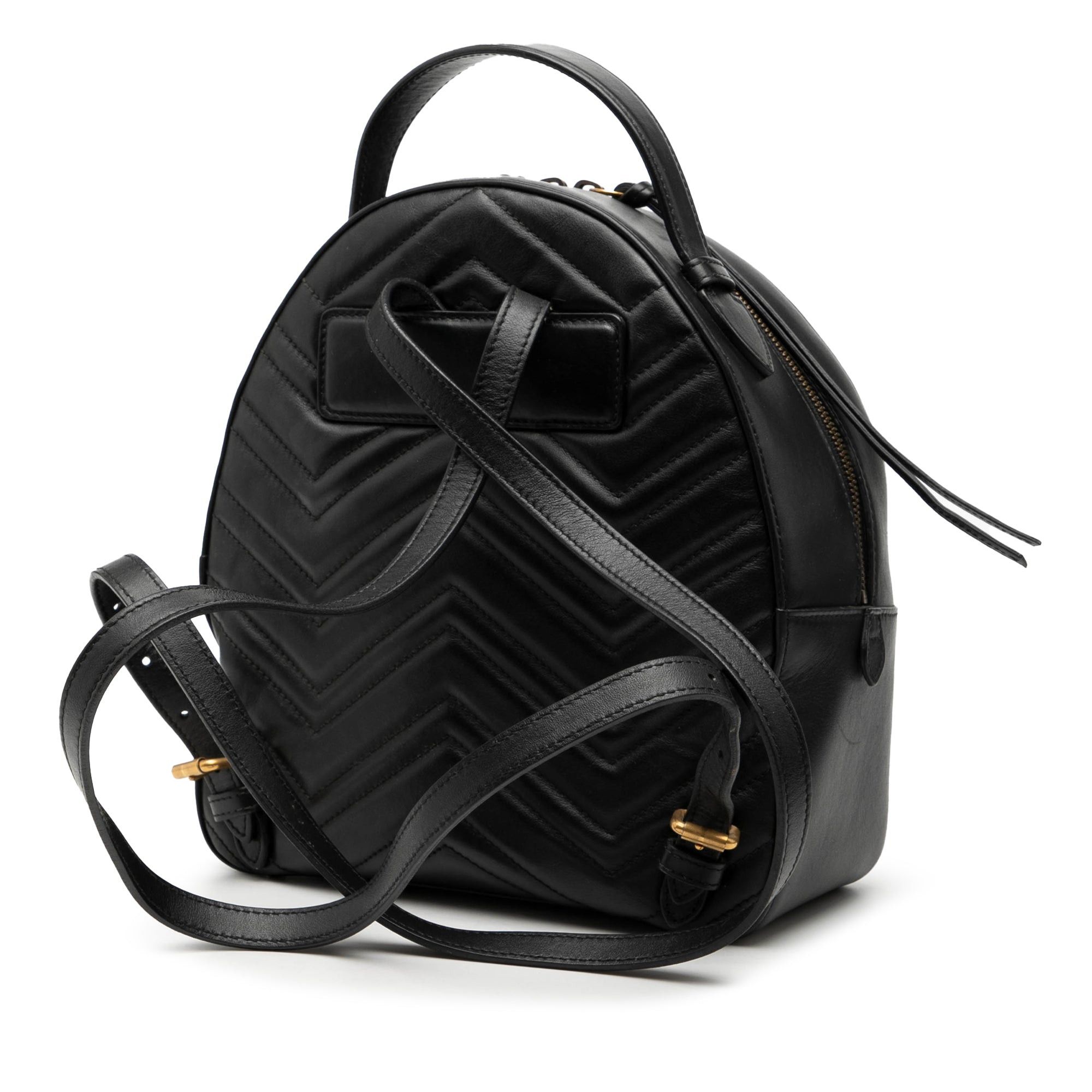 Gucci Small GG Marmont Matelasse Leather Backpack Size ONE SIZE - 2 Thumbnail