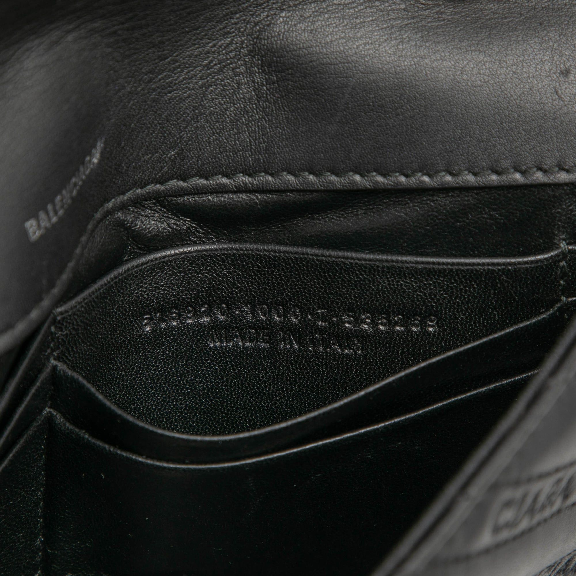 Balenciaga Embossed Leather Allover Logo BB Wallet on Chain Size ONE SIZE - 6 Thumbnail