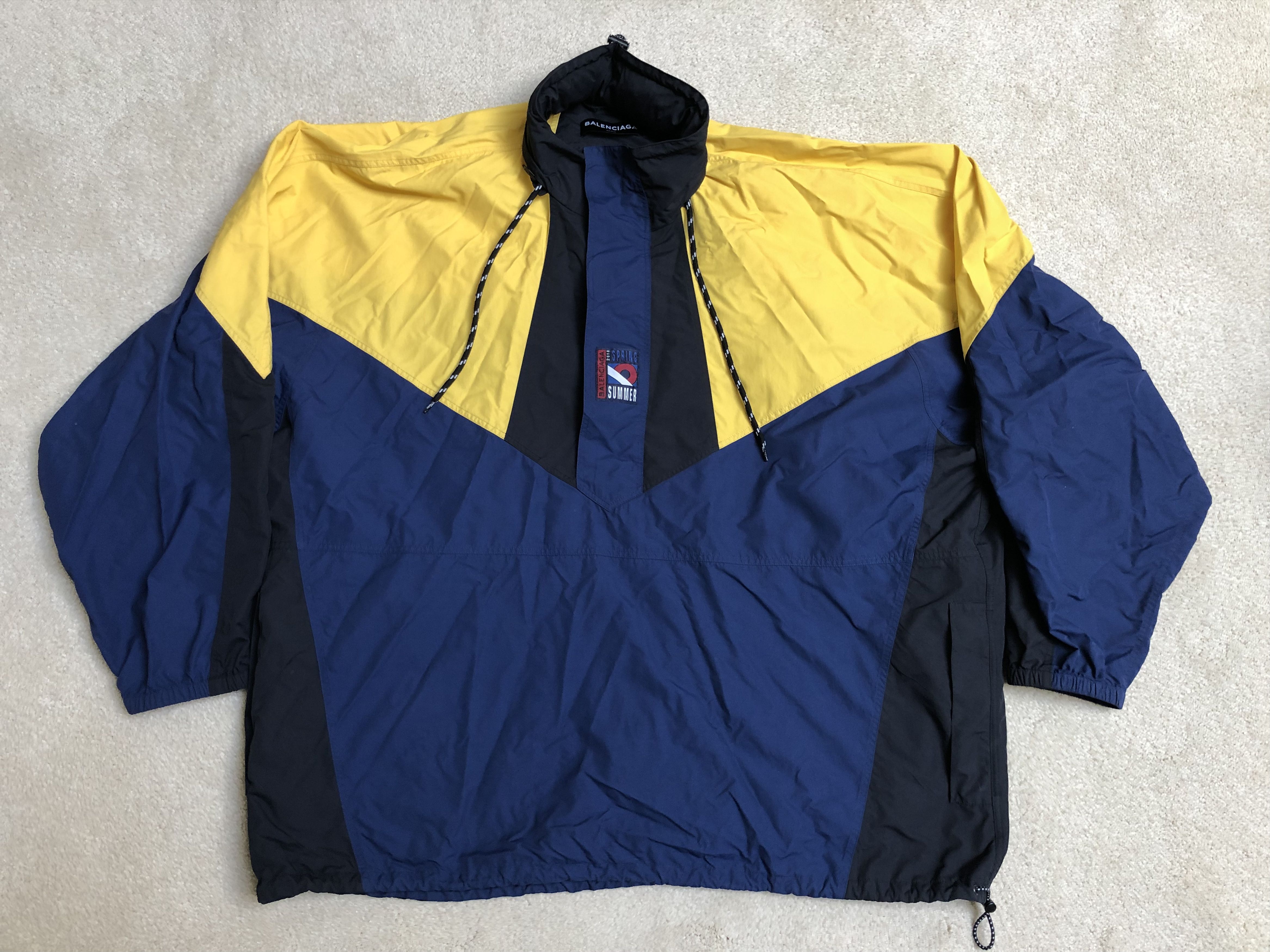 Balenciaga yellow windbreaker sale