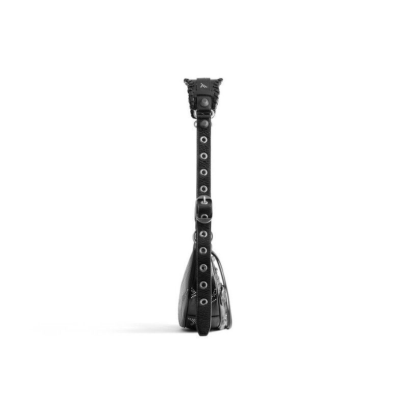 Balenciaga le cagole xs shoulder bag eiffel tower with rhinestones in black Size ONE SIZE - 3 Thumbnail