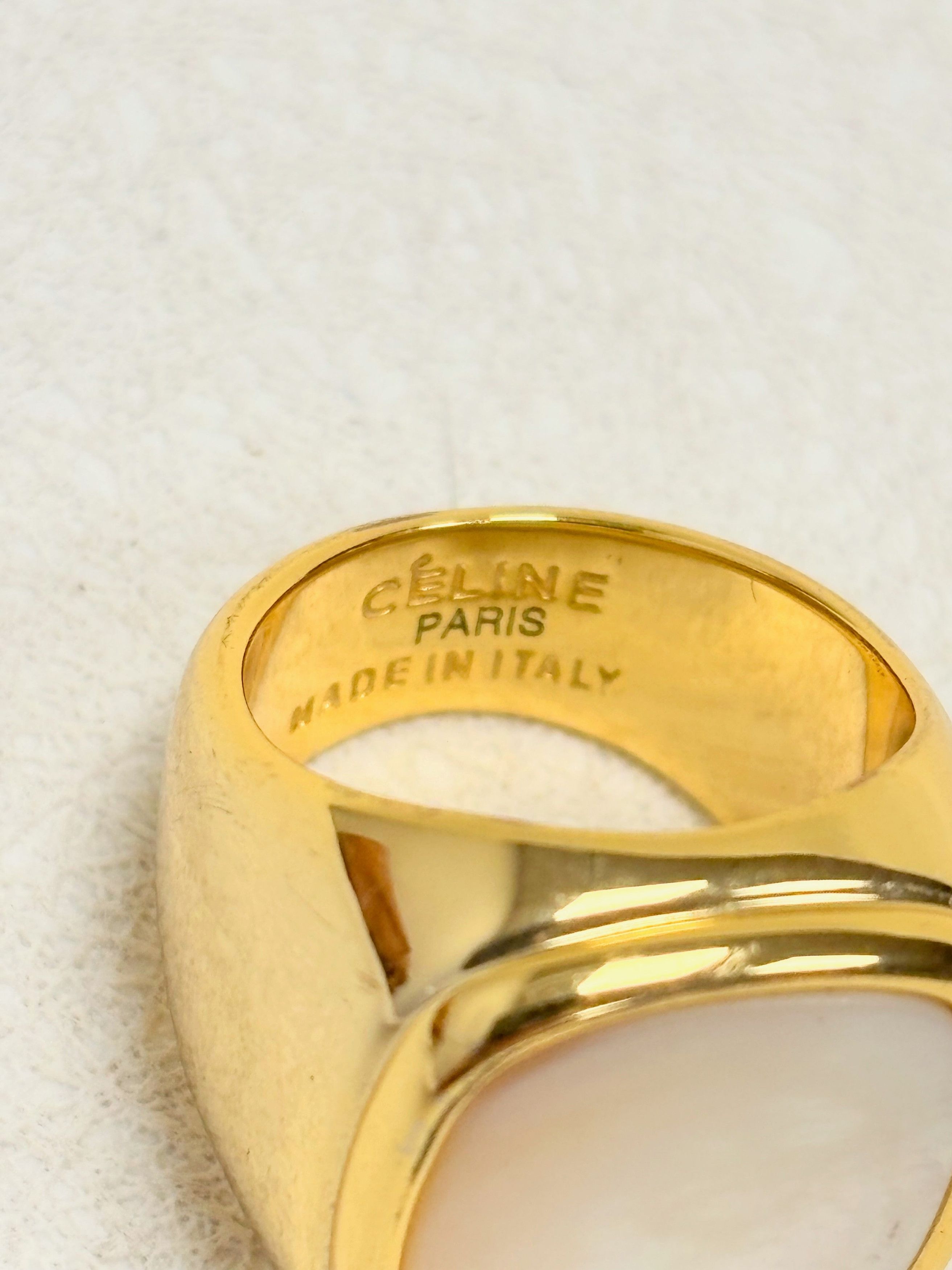 Celine CÉLINE Bague Cocktail Signet Size ONE SIZE - 9 Thumbnail