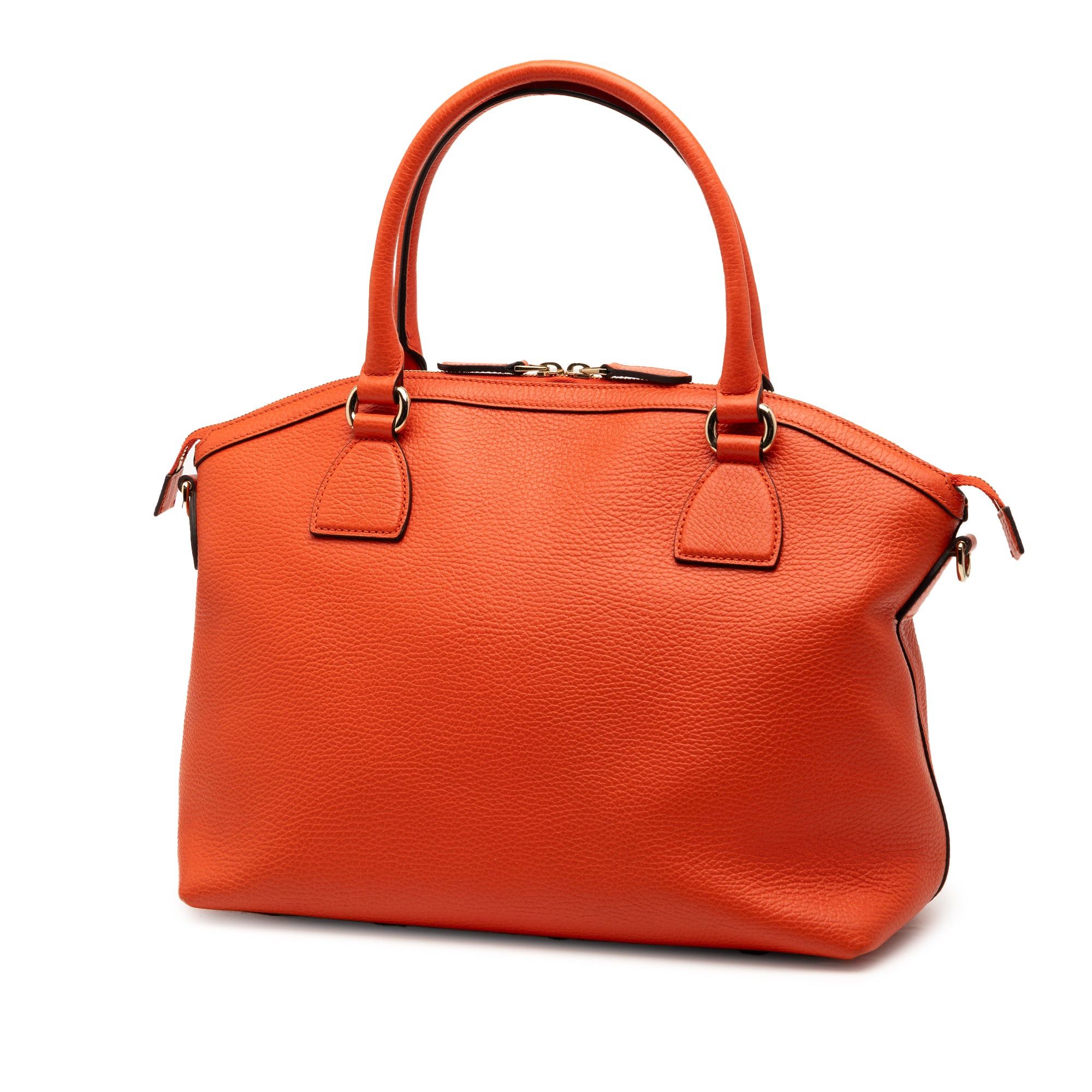Gucci Medium Leather GG Charm Dome Satchel Size ONE SIZE - 2 Thumbnail