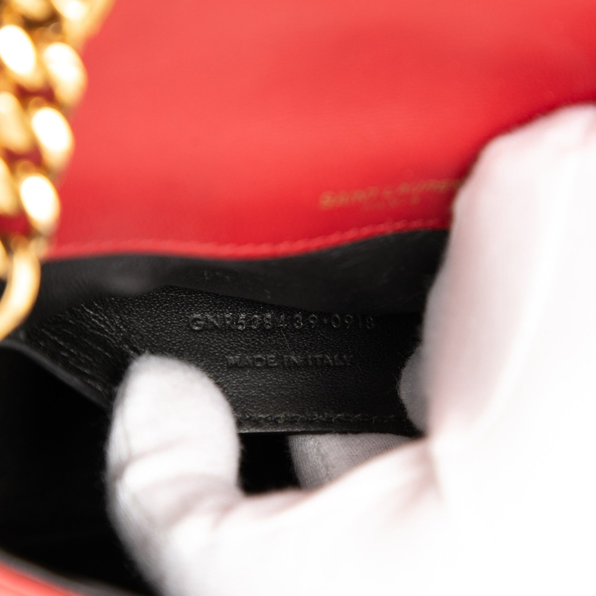 Saint Laurent Paris Small Lambskin Monogram Vicky Chain Bag Size ONE SIZE - 6 Thumbnail