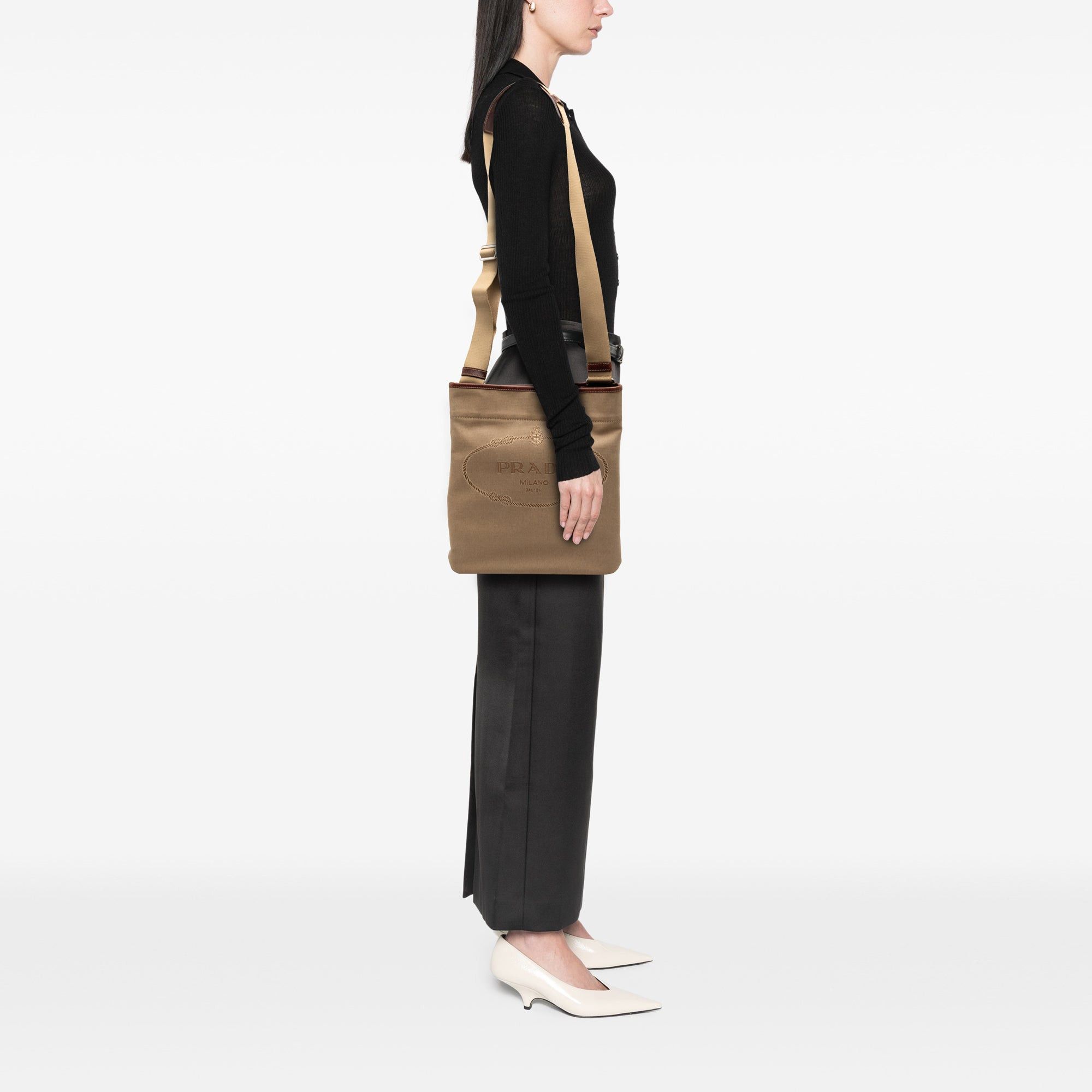 Prada Canvas Canapa Logo Crossbody Size ONE SIZE - 6 Thumbnail