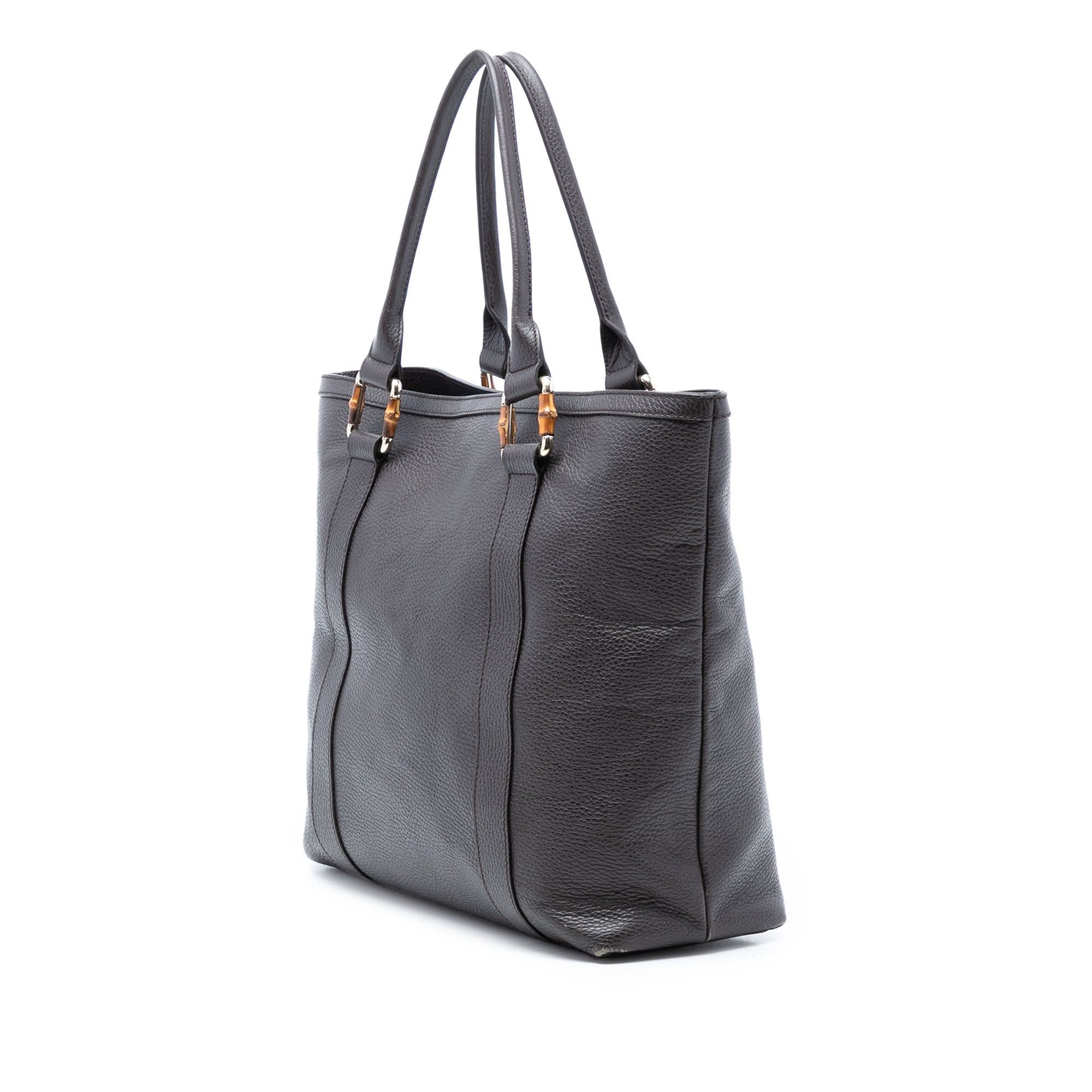 Gucci Grained Calfskin Bamboo Shopper Tote Size ONE SIZE - 2 Thumbnail