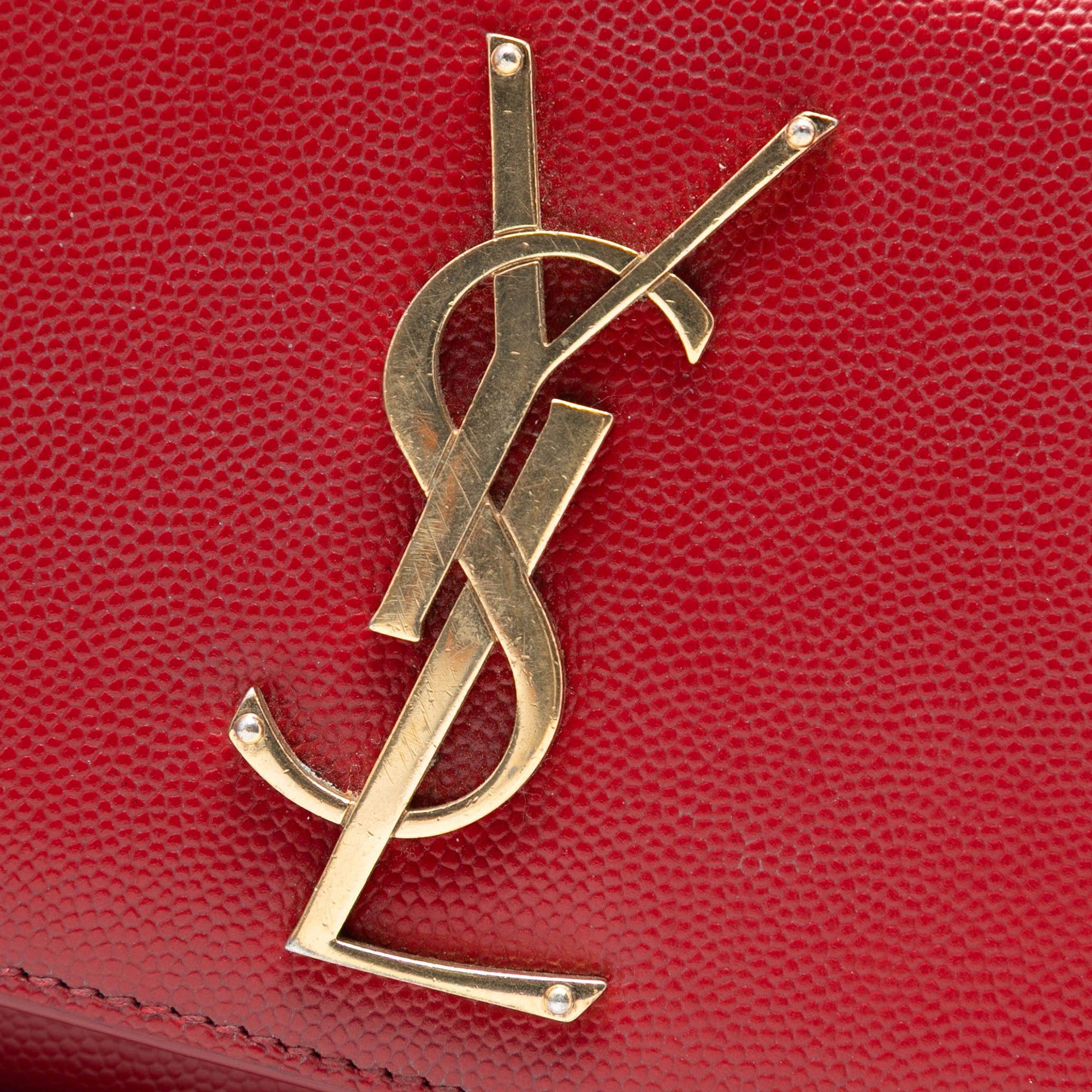 Saint Laurent Paris Small Leather Monogram Kate Crossbody Size ONE SIZE - 6 Thumbnail