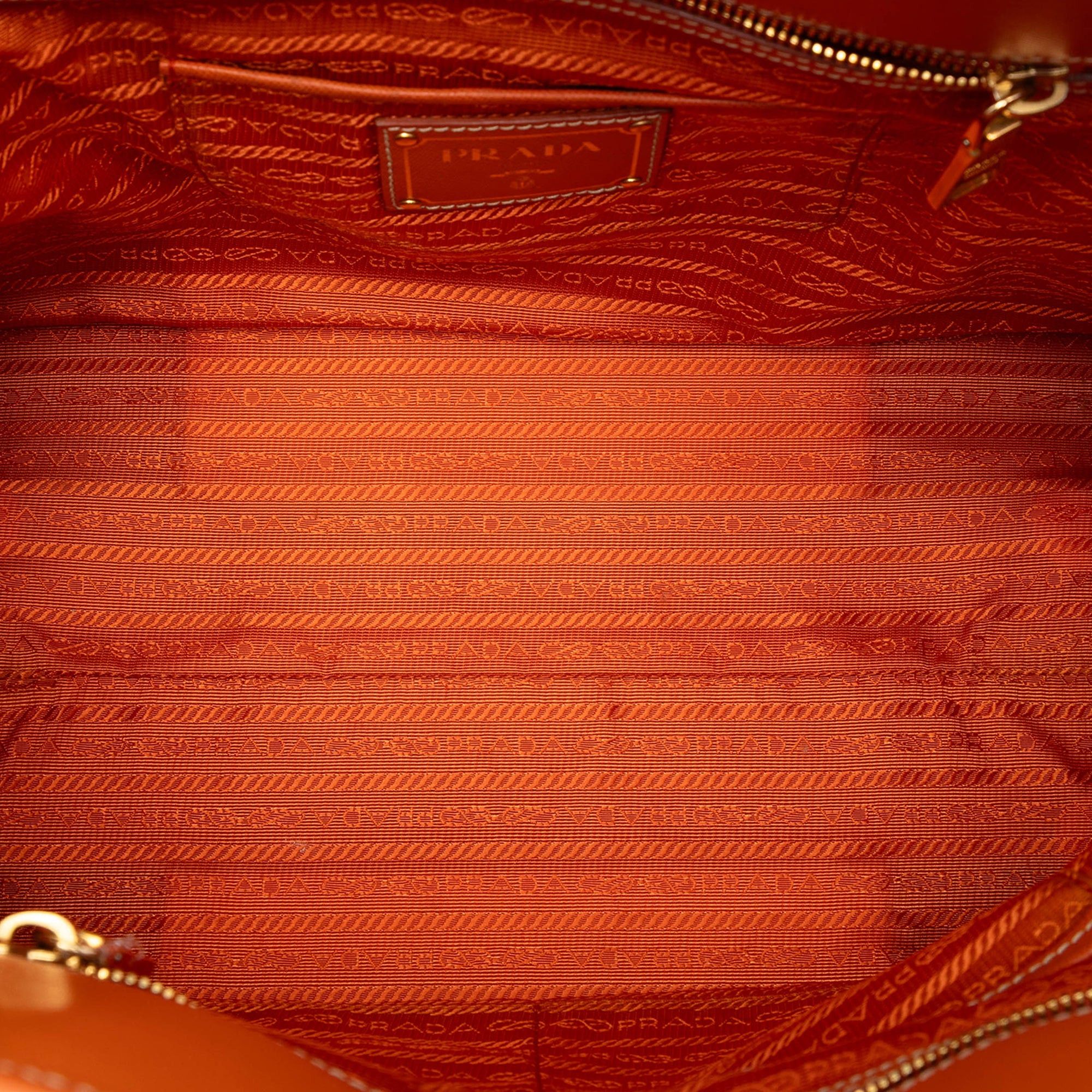 Prada Saffiano Trimmed Canvas Canapa Satchel Size ONE SIZE - 4 Thumbnail