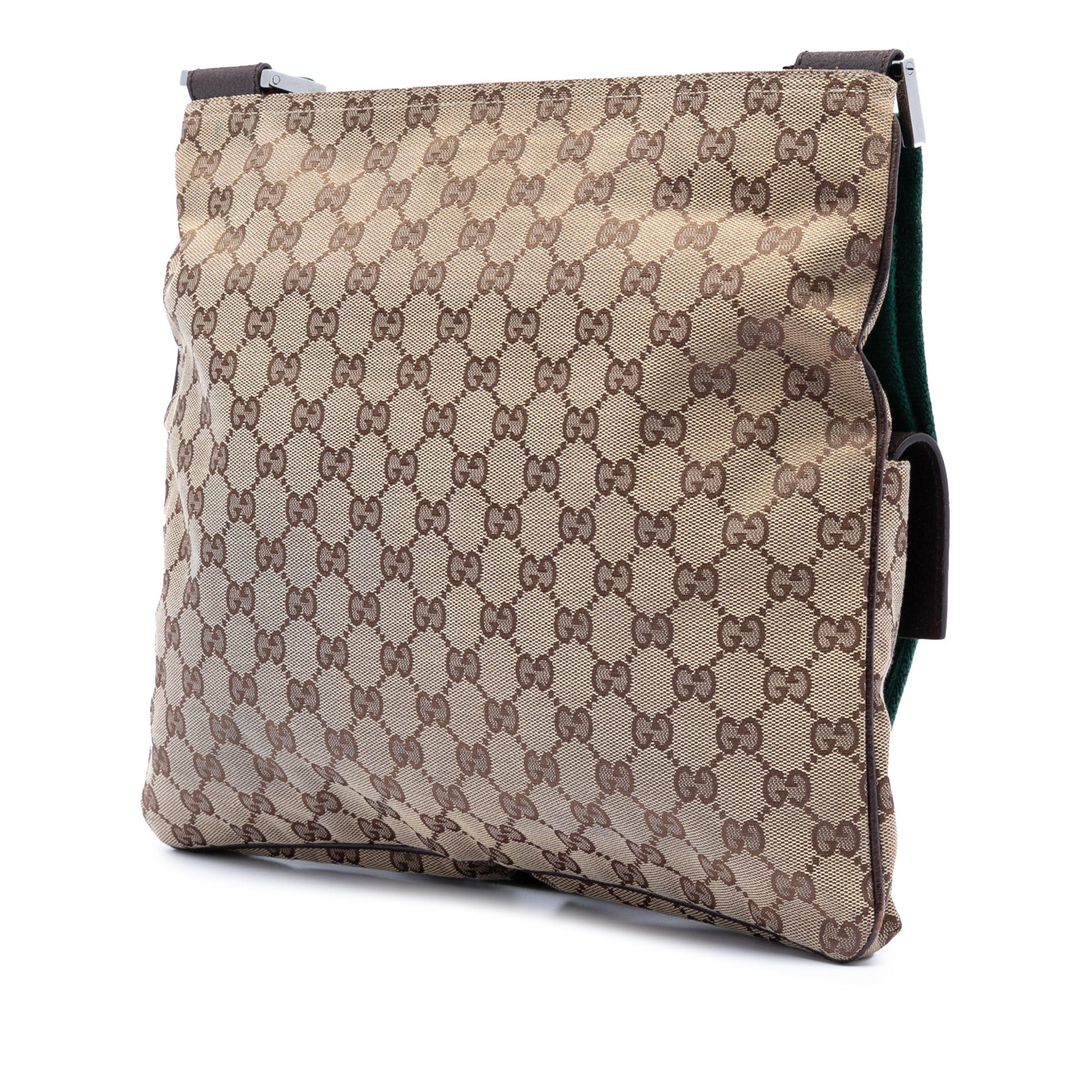 Gucci GG Canvas Web Double Pocket Crossbody Size ONE SIZE - 2 Thumbnail
