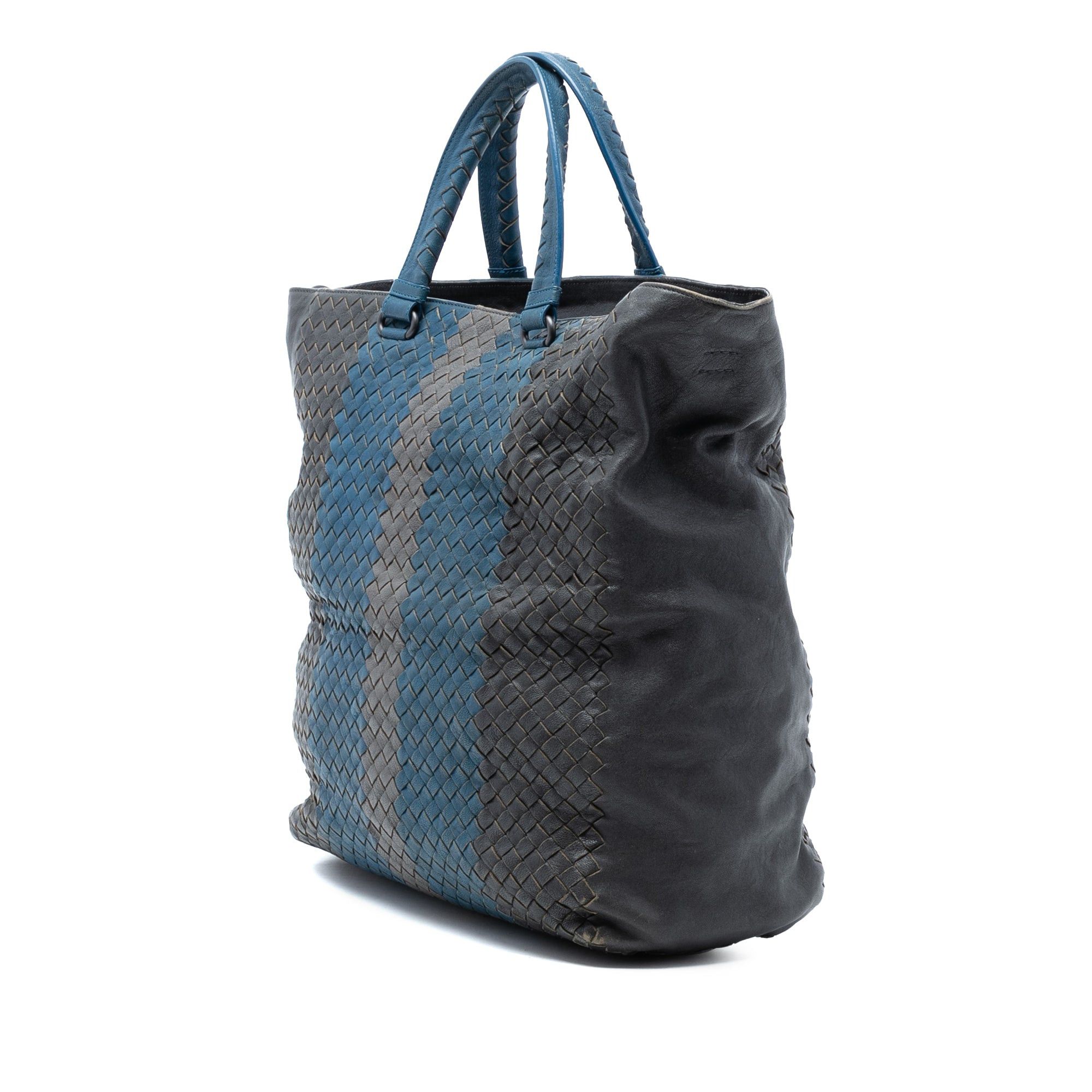 Bottega Veneta Tricolor Nappa Intrecciato Convertible Tote Size ONE SIZE - 2 Thumbnail