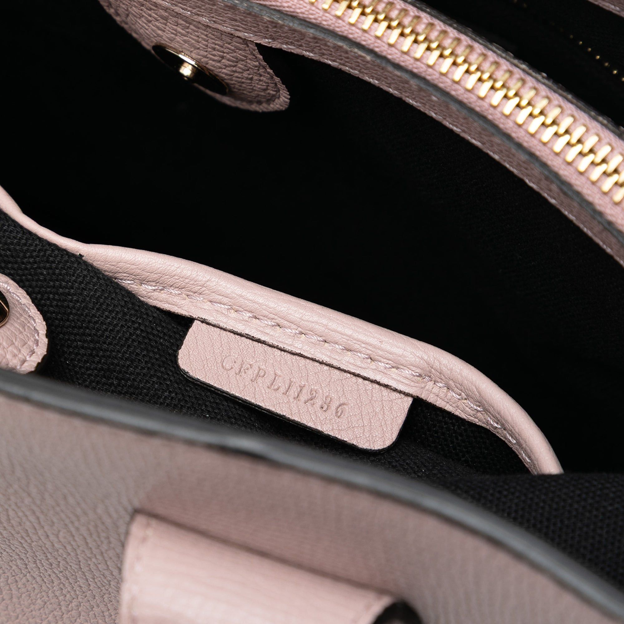 Medium Leather and House Check Banner Satchel