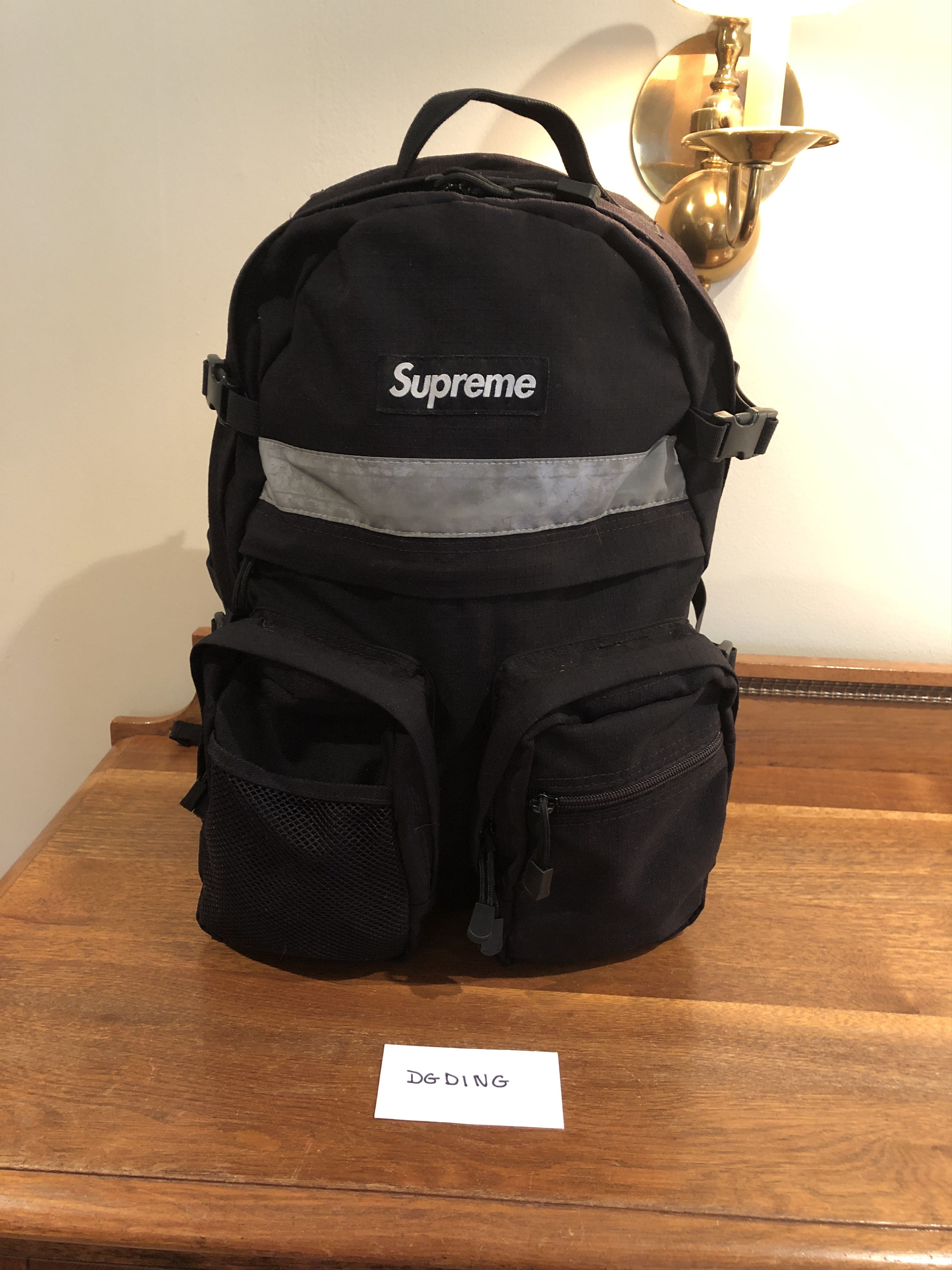 Supreme Supreme Hi Vis Backpack Black FW/14 | Grailed