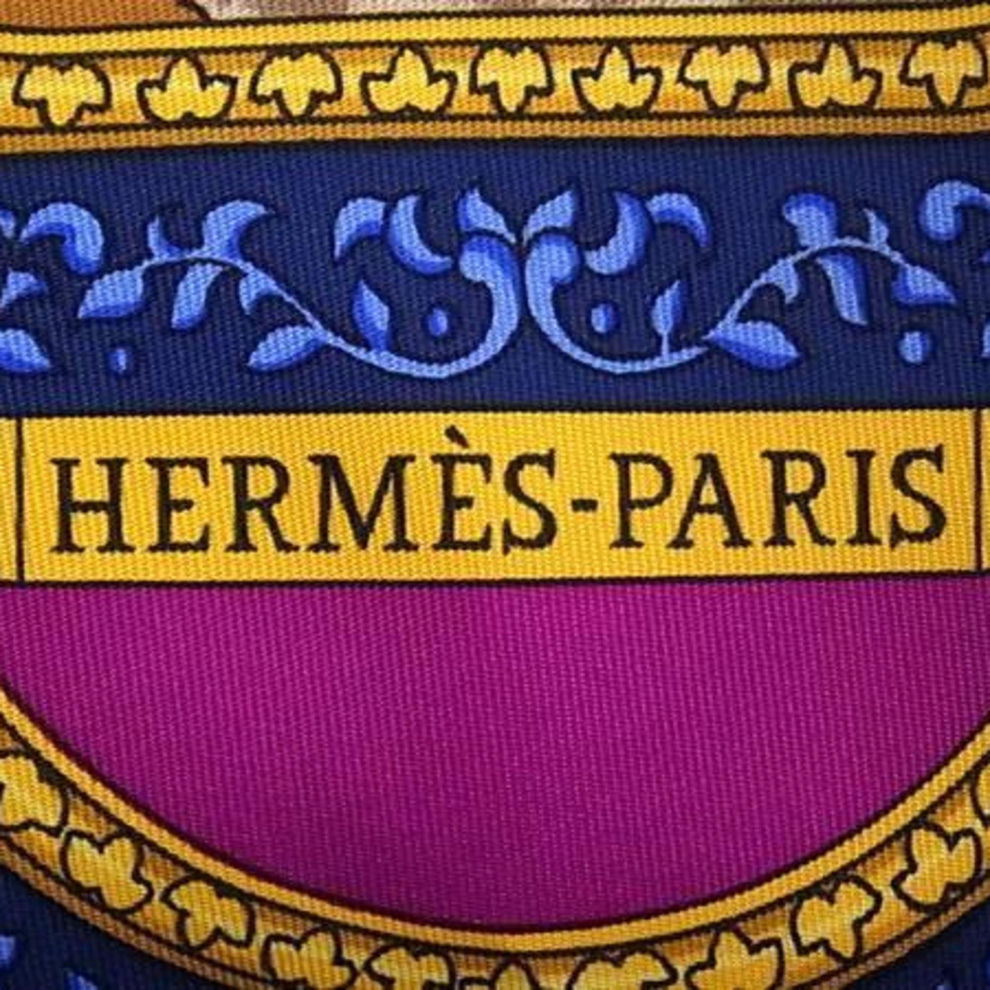 Hermes HERMES QALAMDAN Women's Silk Scarf, Carré 90, Multicolor Size ONE SIZE - 5 Thumbnail