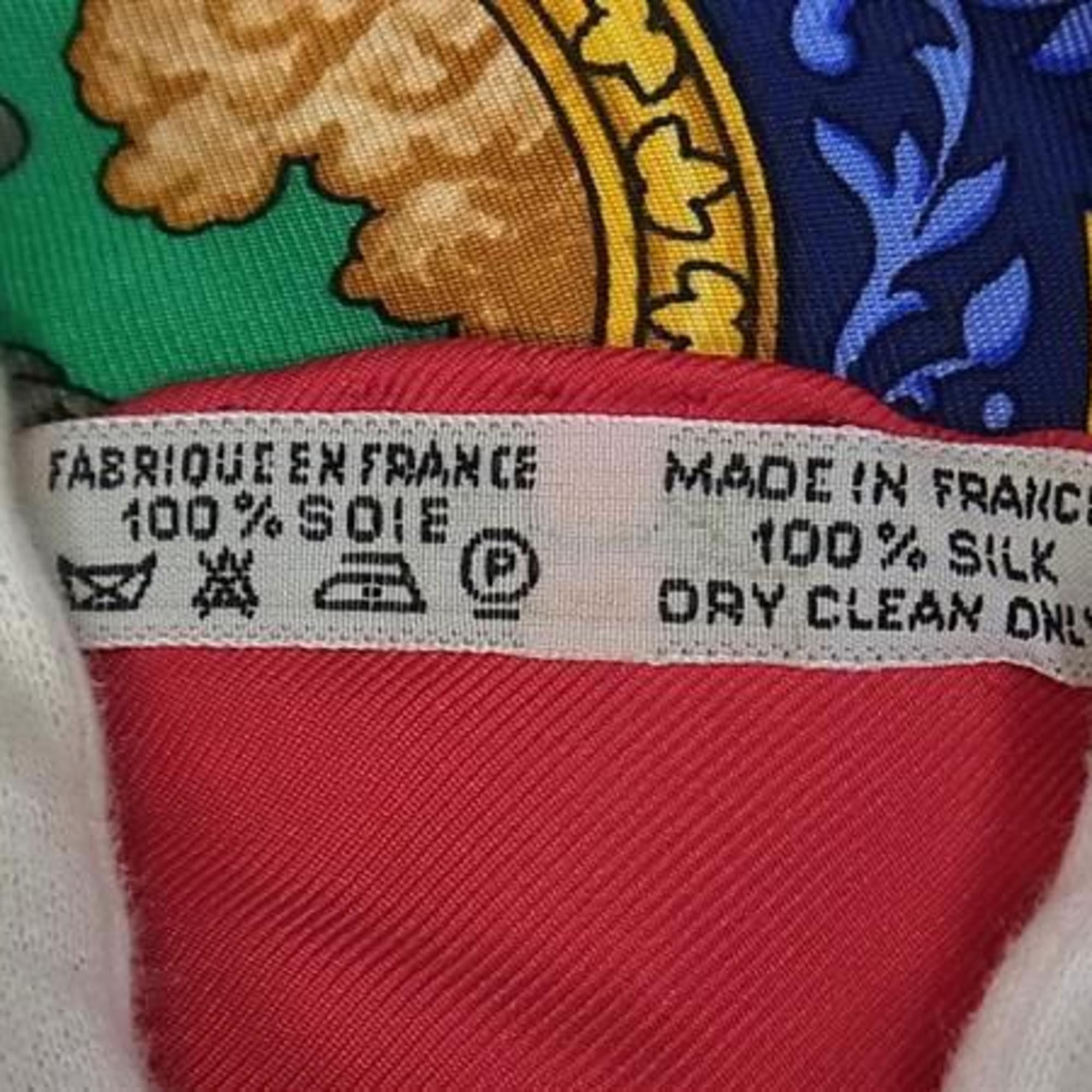 Hermes HERMES QALAMDAN Women's Silk Scarf, Carré 90, Multicolor Size ONE SIZE - 2 Thumbnail