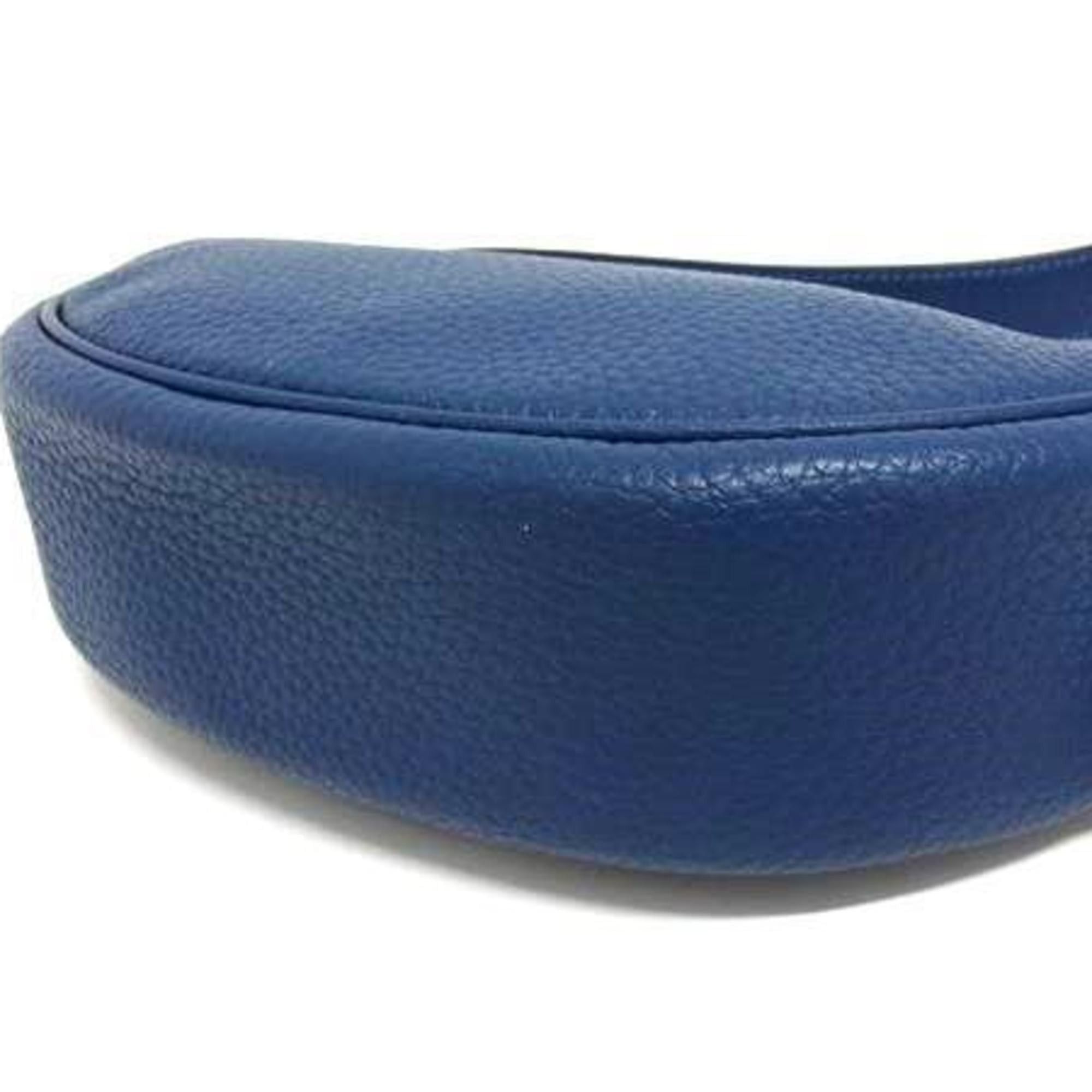 Coach COACH Luna Shoulder Bag CC439 Blue Leather Women's Size ONE SIZE - 5 Thumbnail