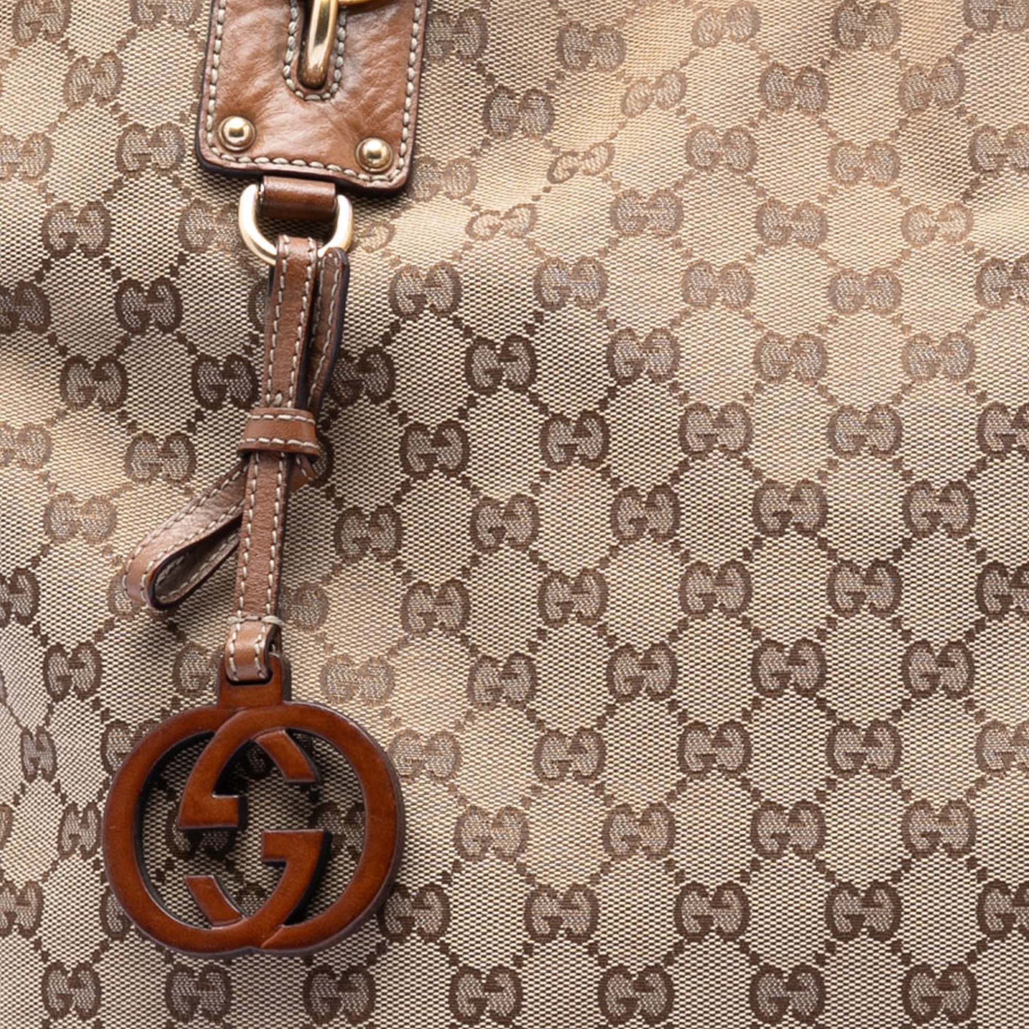 Gucci Large GG Canvas GG Charm Tote Size ONE SIZE - 7 Thumbnail
