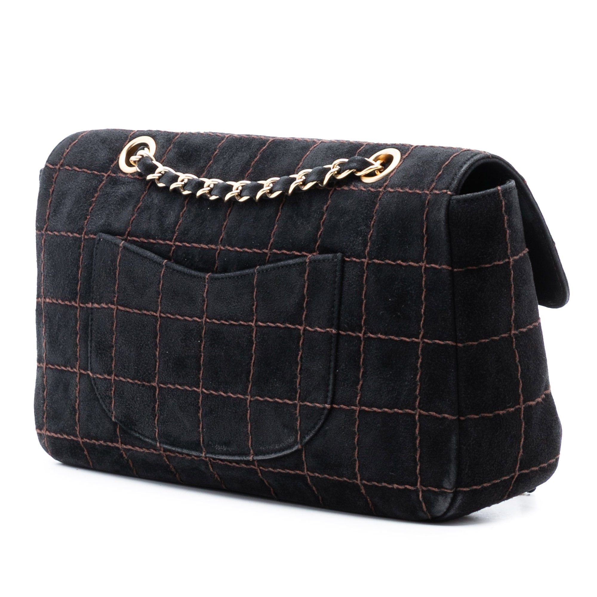 Chanel CC Choco Bar Suede Stitched Chain Flap Size ONE SIZE - 2 Thumbnail
