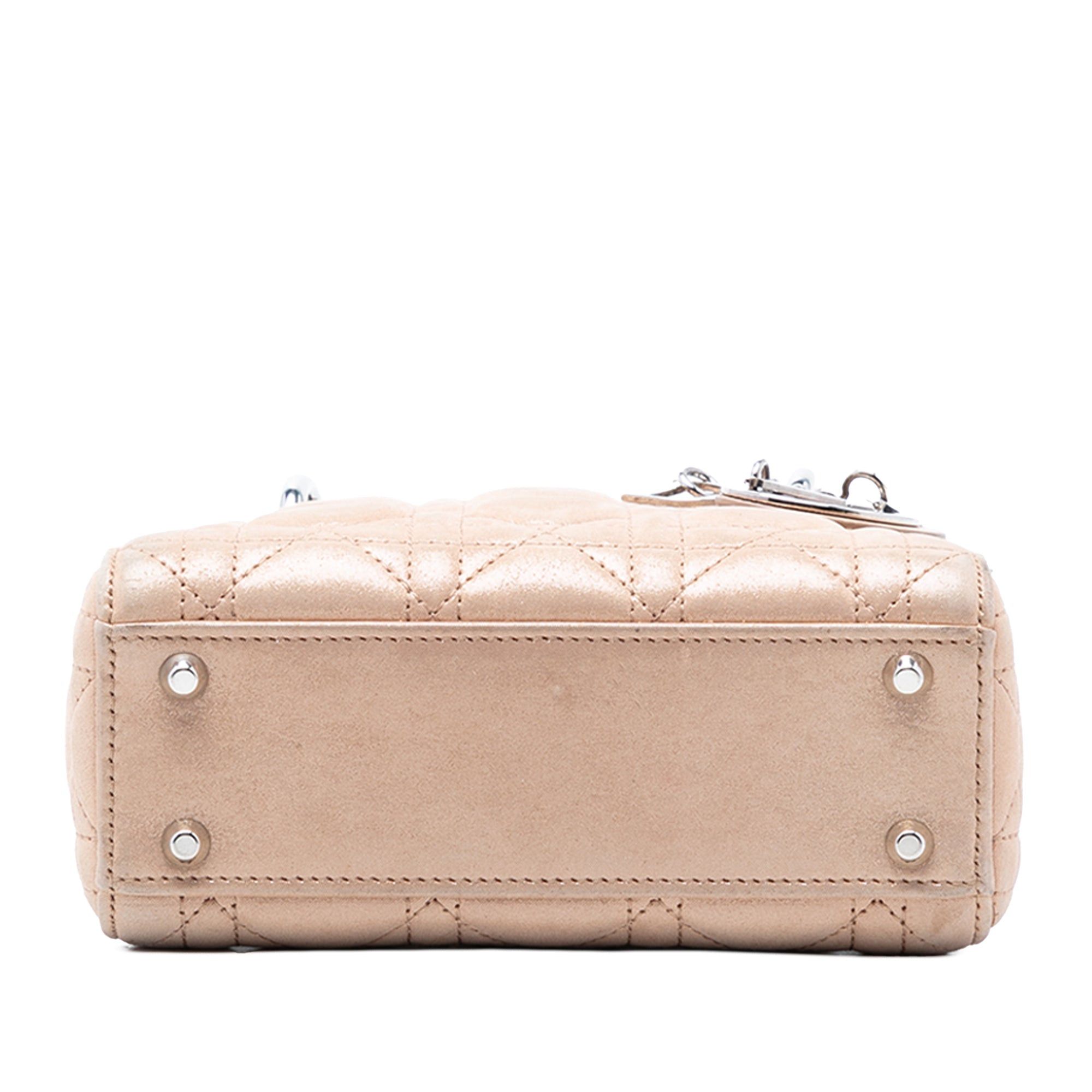 Dior Mini Iridescent Lambskin Cannage Lady Dior Size ONE SIZE - 3 Thumbnail