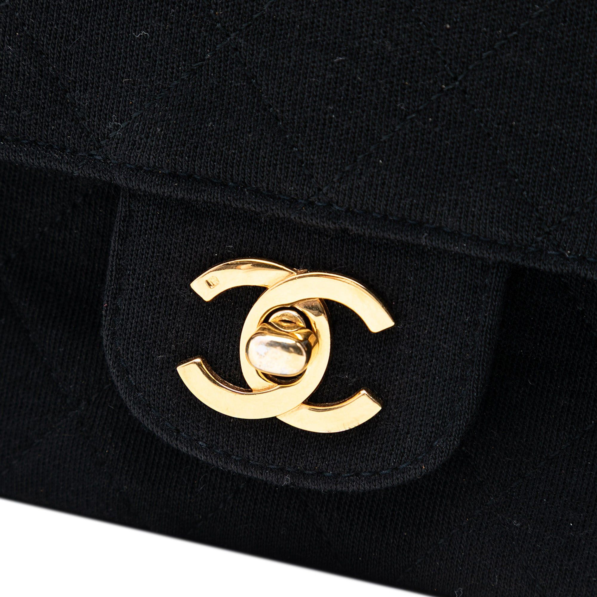 Chanel Medium Classic Jersey Double Flap Size ONE SIZE - 5 Thumbnail