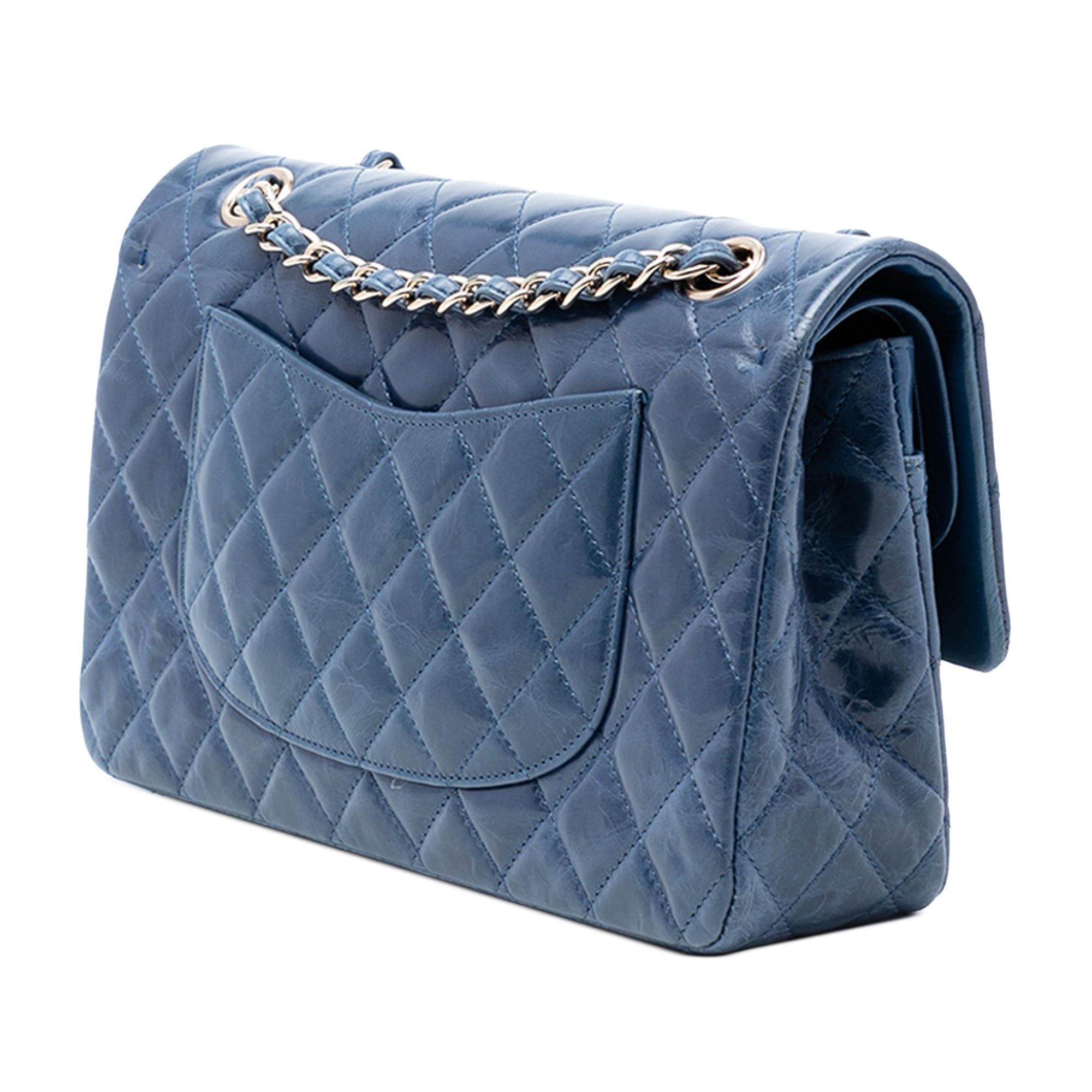 Chanel Medium Classic Glazed Calfskin Camellia Double Flap Size ONE SIZE - 2 Thumbnail