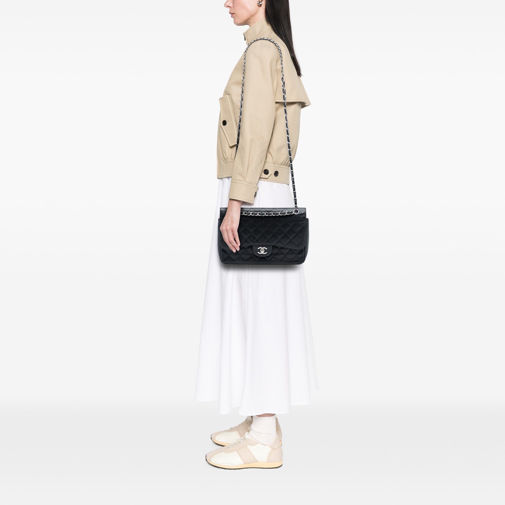 Chanel Jumbo Classic Caviar Double Flap Size ONE SIZE - 7 Thumbnail