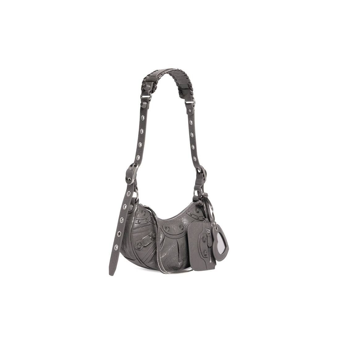 Balenciaga le cagole xs shoulder bag in dark grey arena lambskin leather with antique silver-tone hardware Size ONE SIZE - 2 Thumbnail