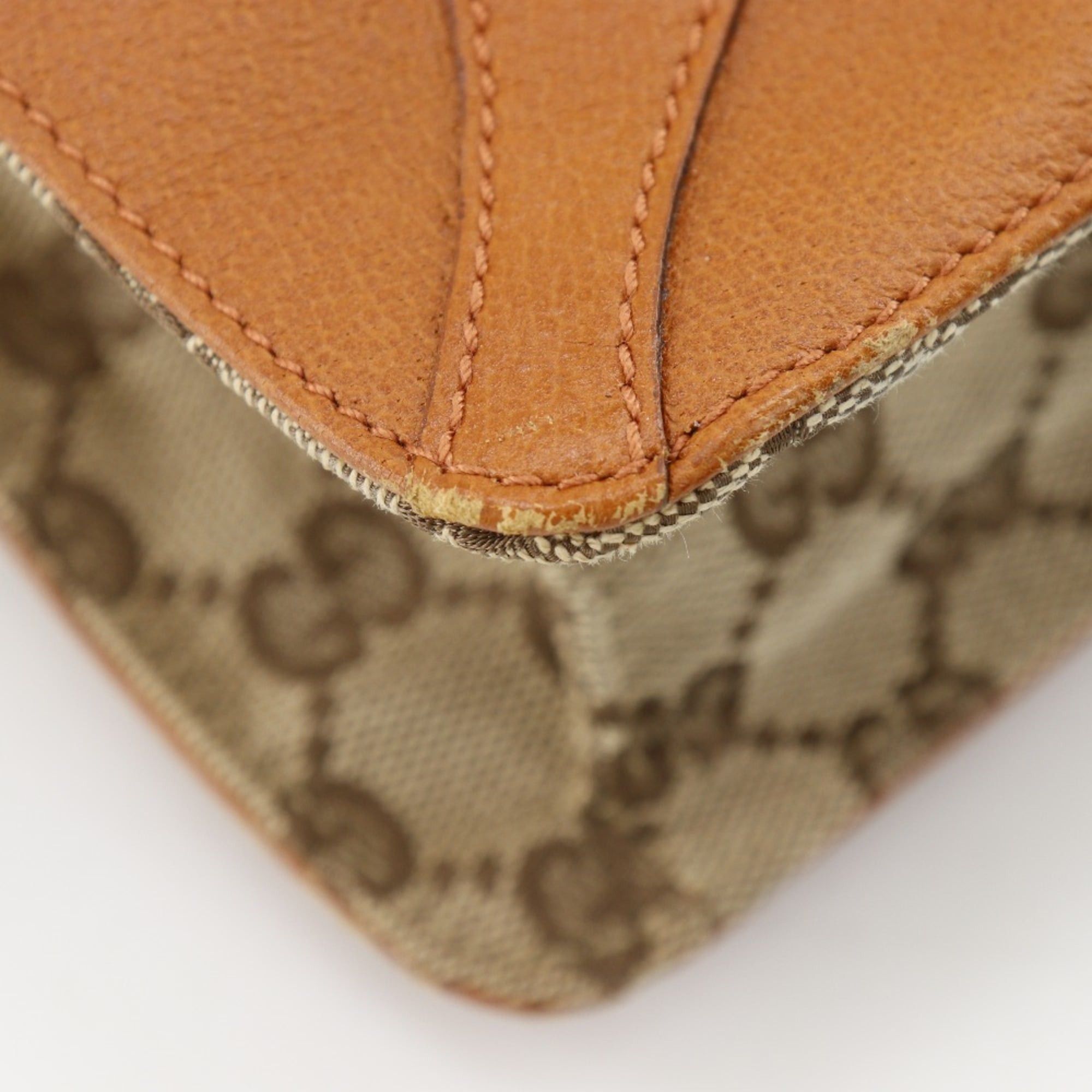 Gucci Gucci GG Canvas Brown A4 Tote Bag (120898) Unisex Size ONE SIZE - 4 Thumbnail