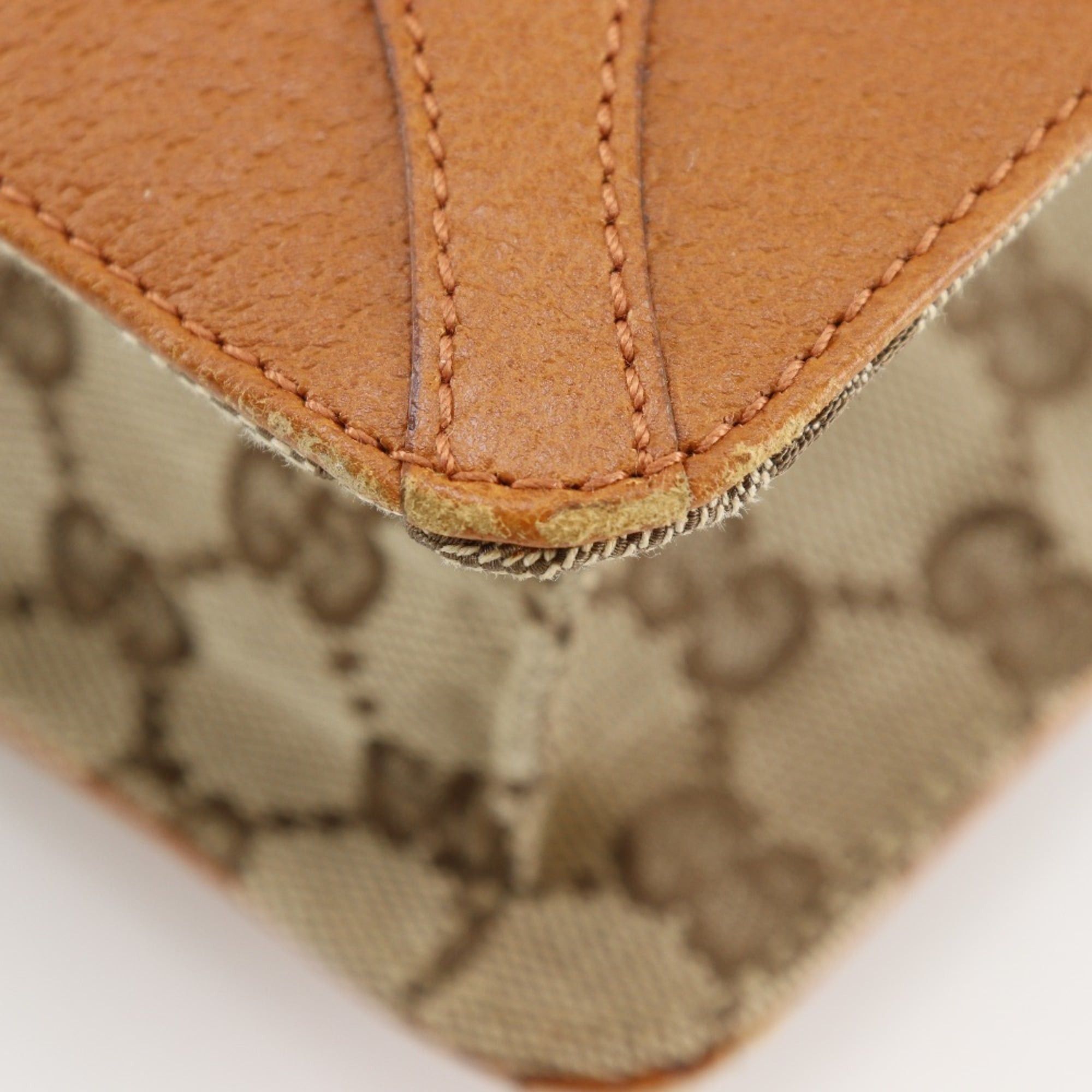 Gucci Gucci GG Canvas Brown A4 Tote Bag (120898) Unisex Size ONE SIZE - 5 Thumbnail