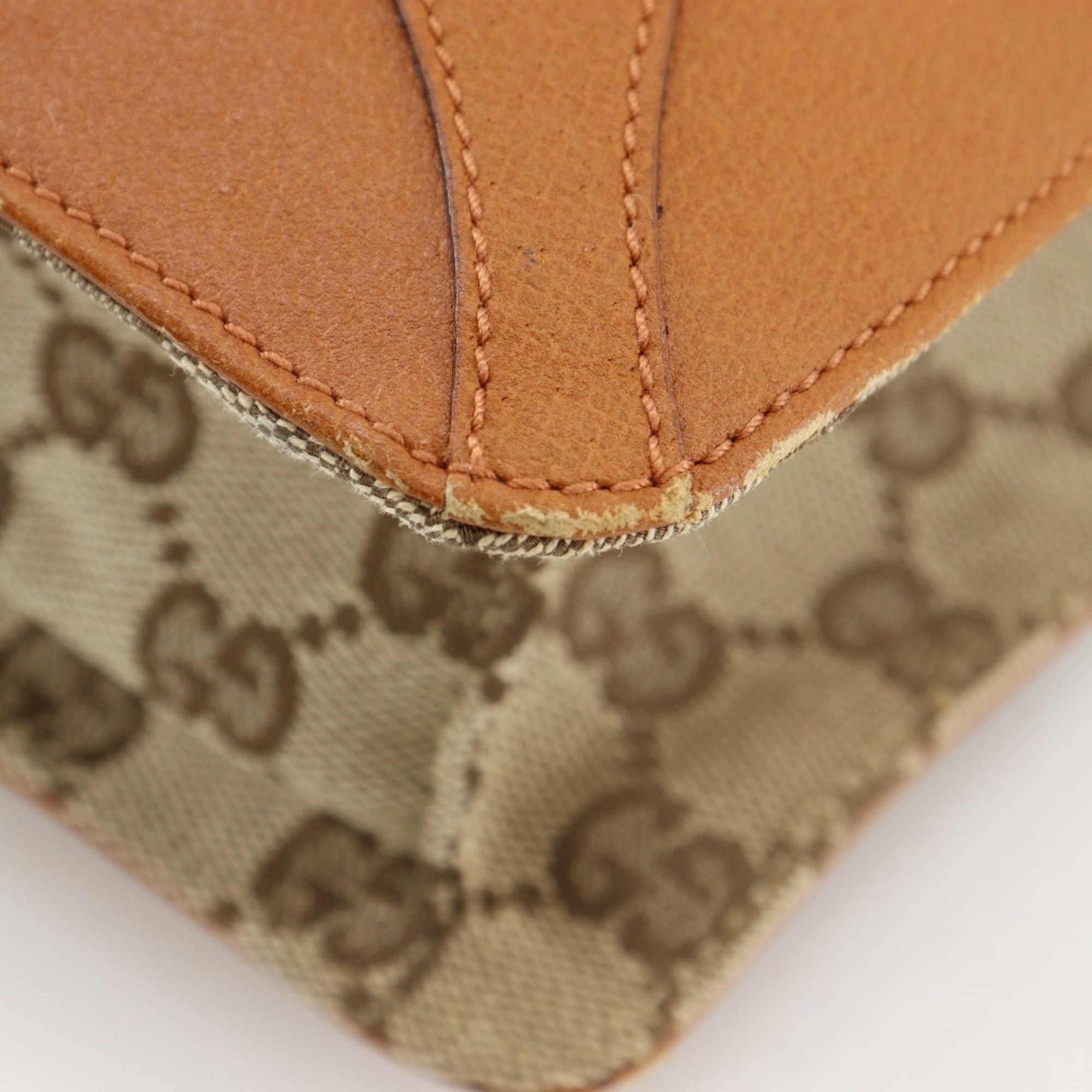Gucci Gucci GG Canvas Brown A4 Tote Bag (120898) Unisex Size ONE SIZE - 7 Thumbnail