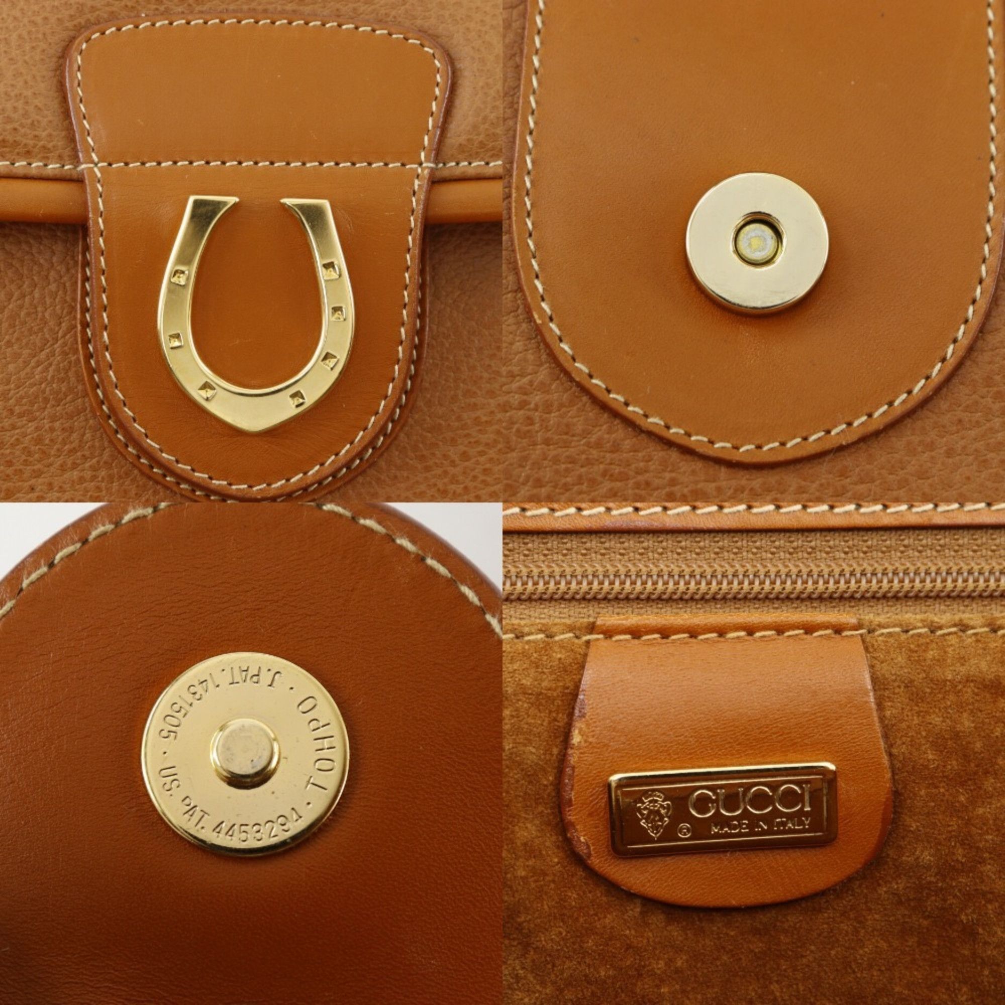 Gucci Gucci Old Tote Bag, Brown Calfskin, A4 Size, Magnetic closure, Women's Size ONE SIZE - 18 Thumbnail
